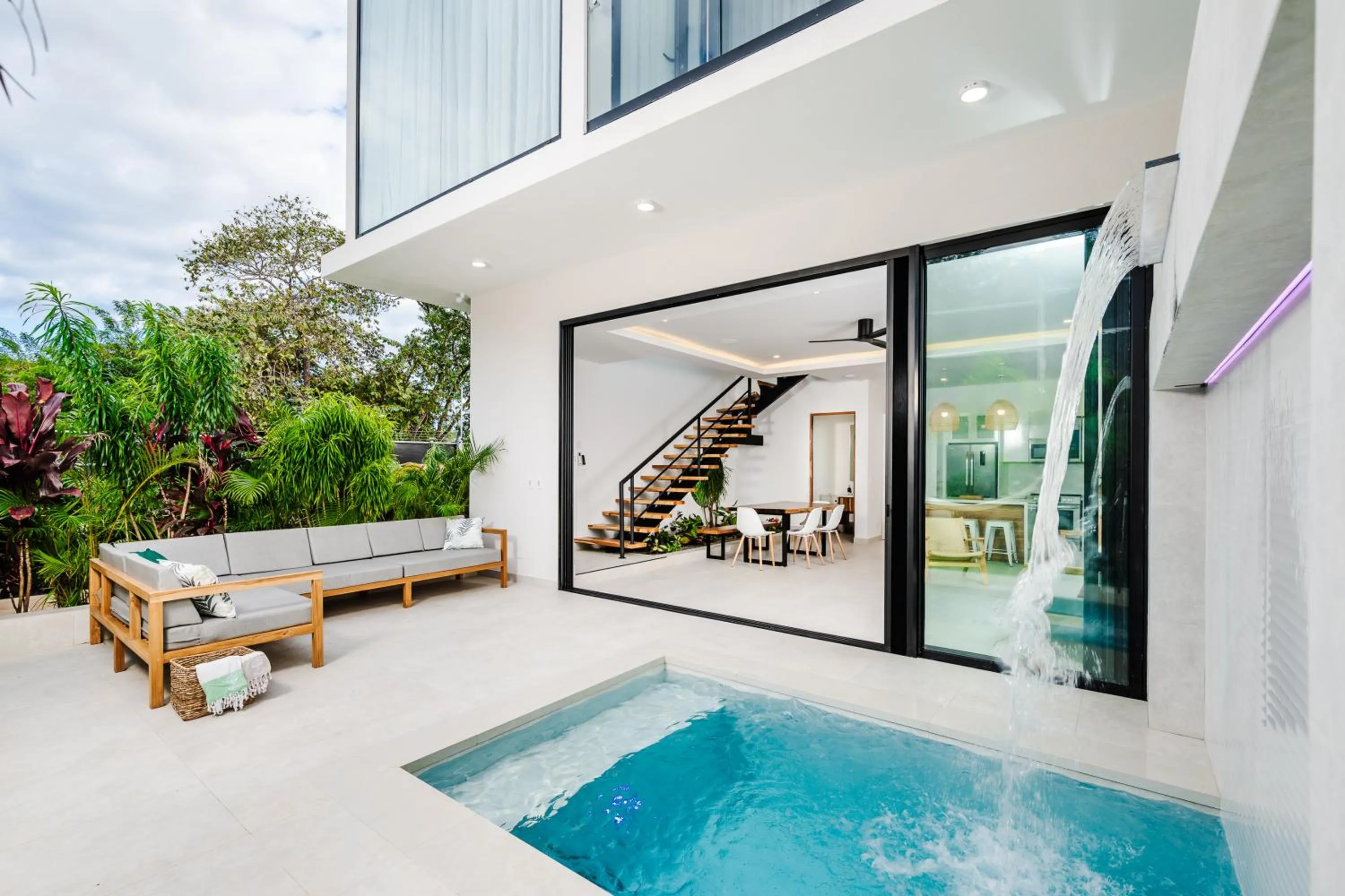 Patio in mVillas Luxury Villas with Beach Club Access & Sauna