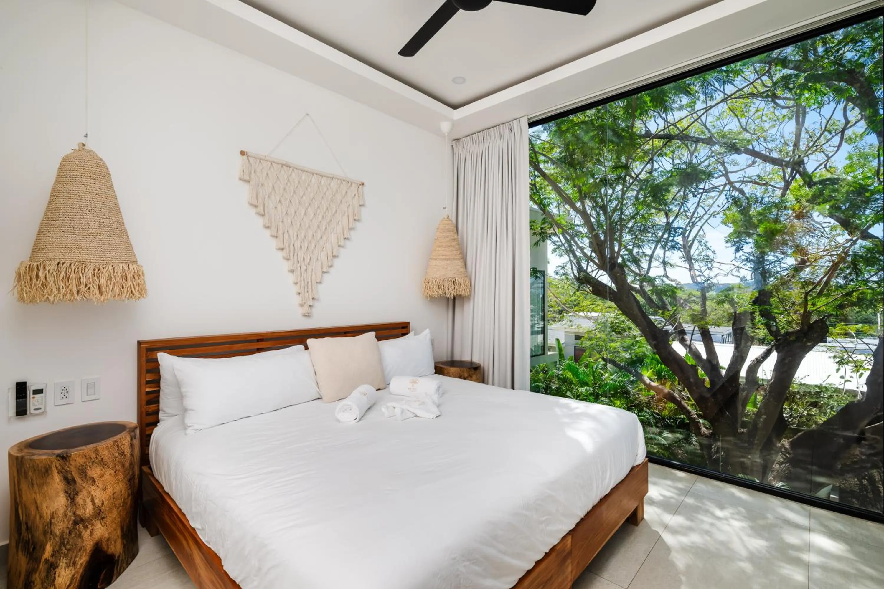 Bedroom, Bed in mVillas Luxury Villas with Beach Club Access & Sauna
