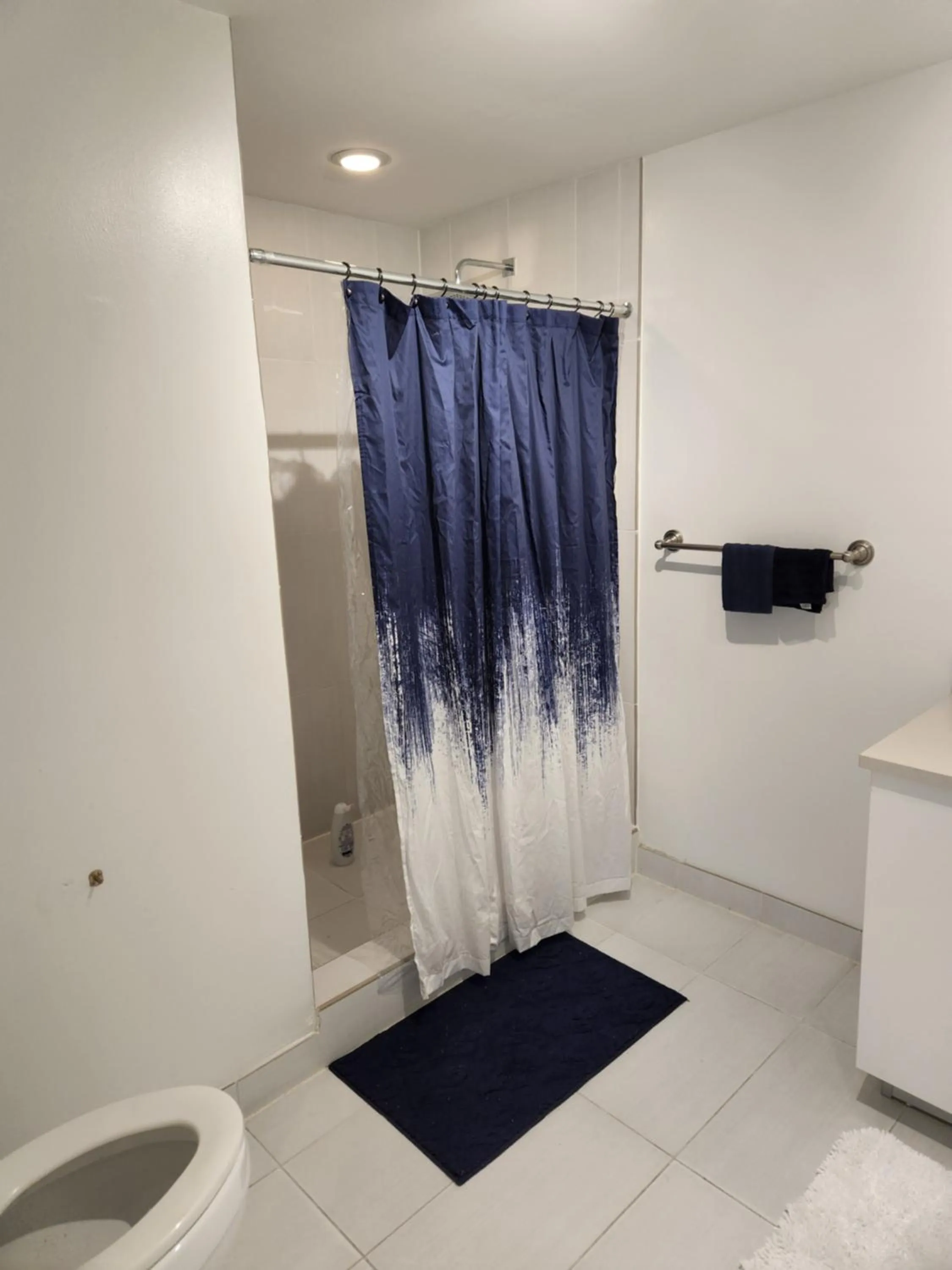 Shower in Wonderful 1 bedroom condo in Midtown.
