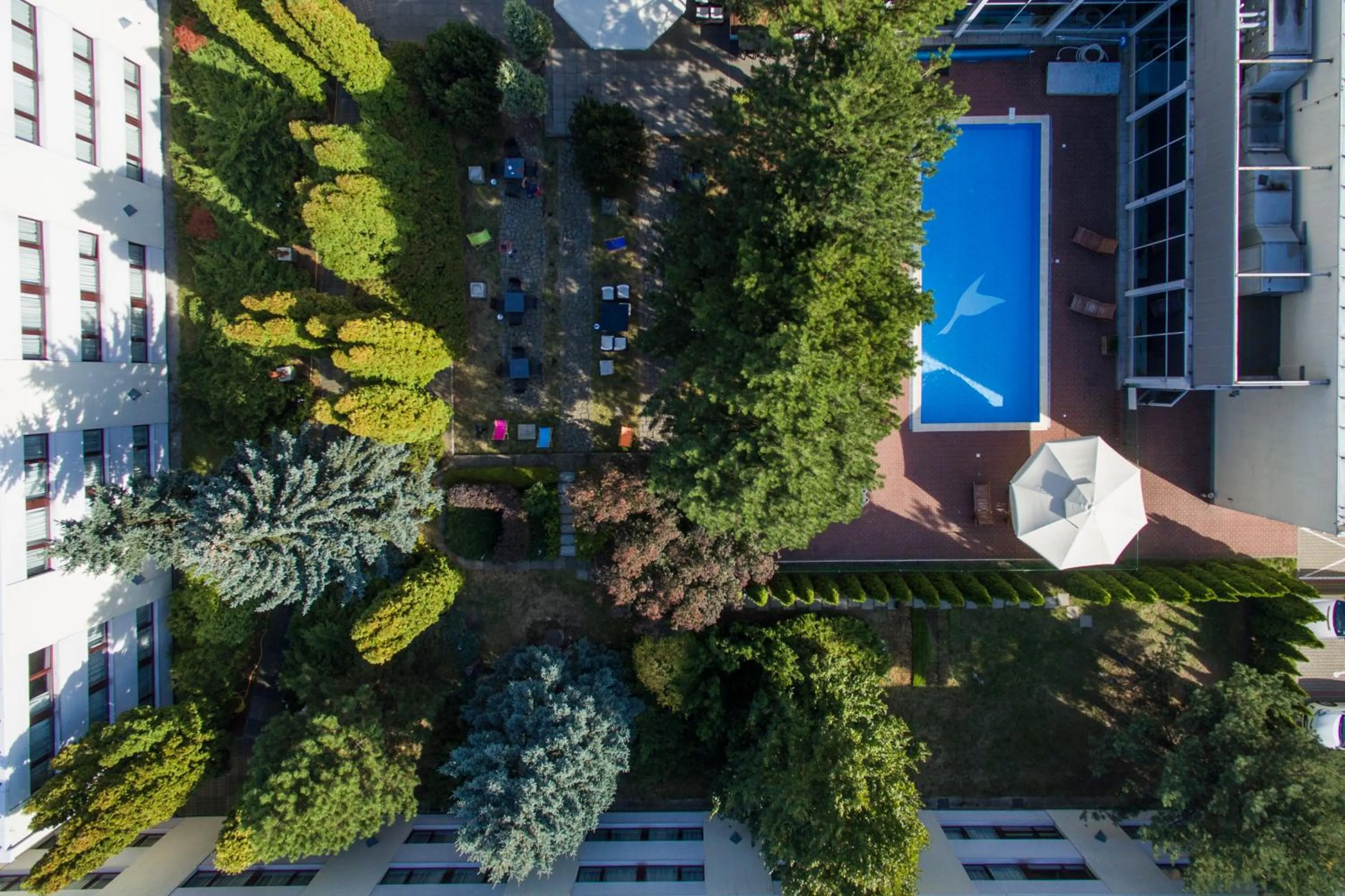 Patio in Novotel Warszawa Airport