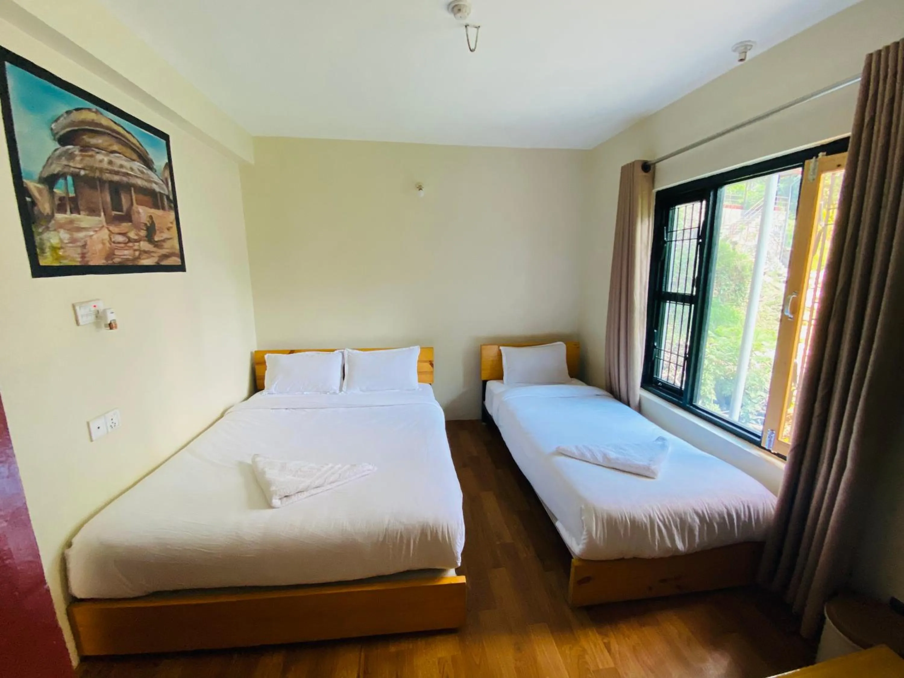 Bed in Hotel Aagaman - Best Family Hotel in Bandipur