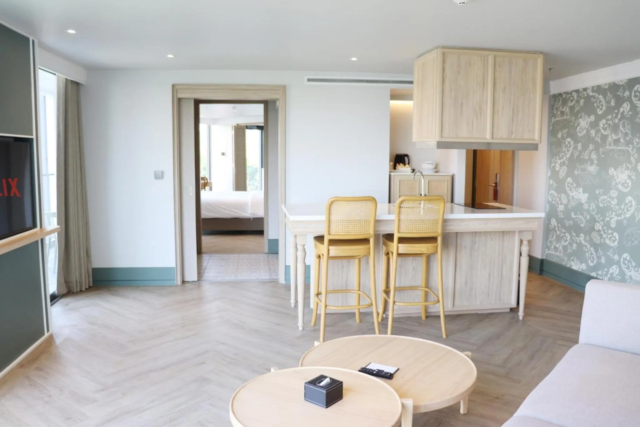 Kitchen or kitchenette in The Quarter Chaophraya by UHG