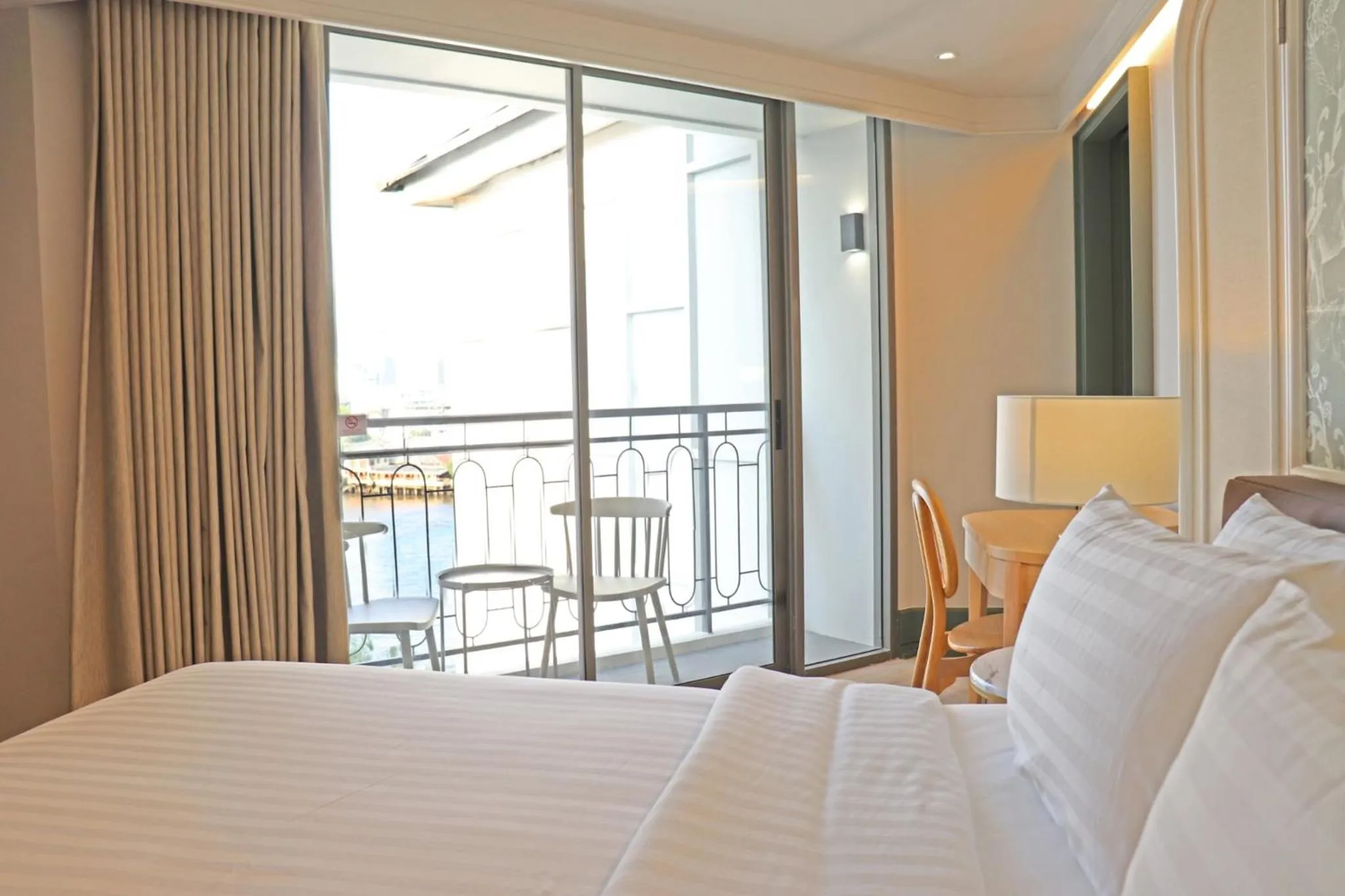 Balcony/Terrace, Bed in The Quarter Chaophraya by UHG