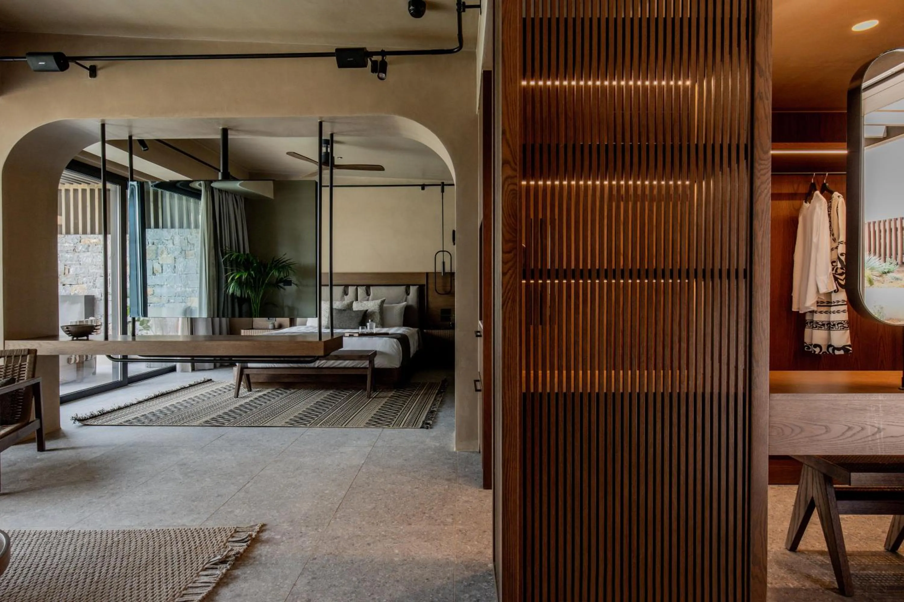 Photo of the whole room, Bed in Pnoe Breathing Life - Adults Only