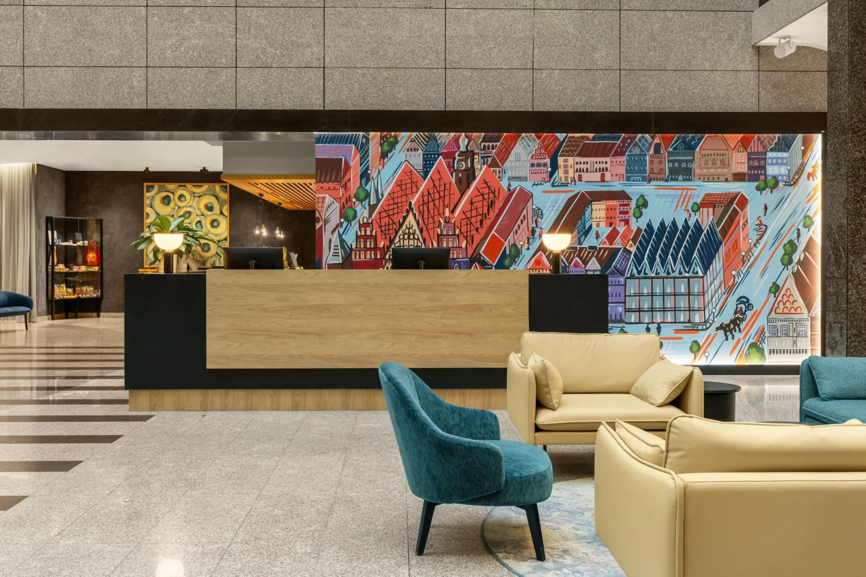 Lobby or reception in Wyndham Wroclaw Old Town