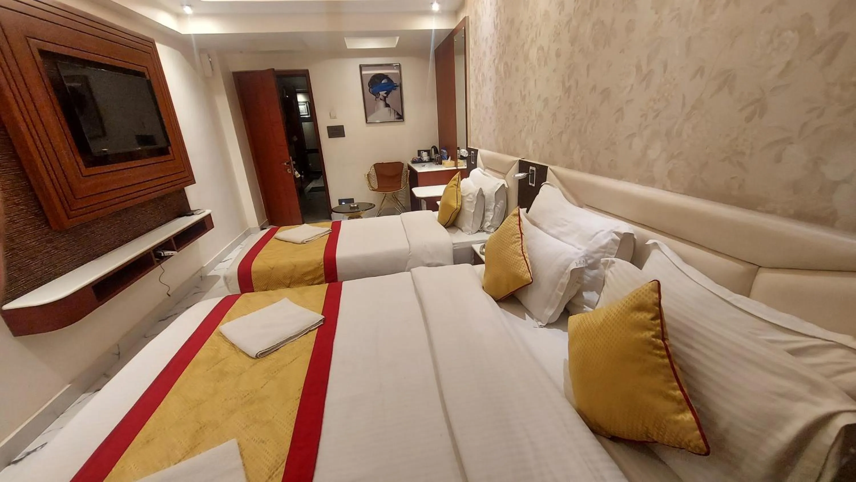 Photo of the whole room, Bed in Hotel Manila