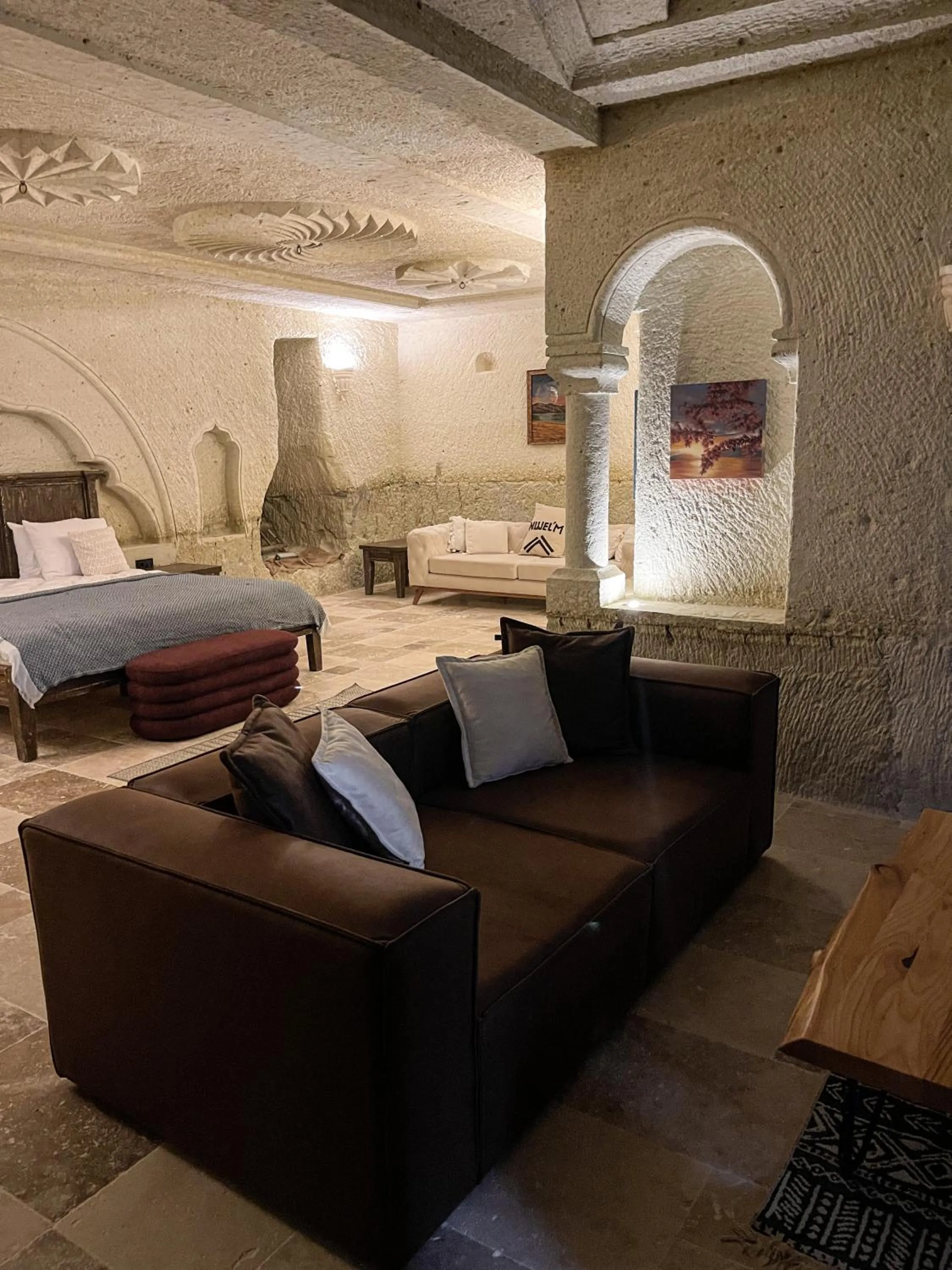 Seating area, Bed in Nujel'm Cappadocia