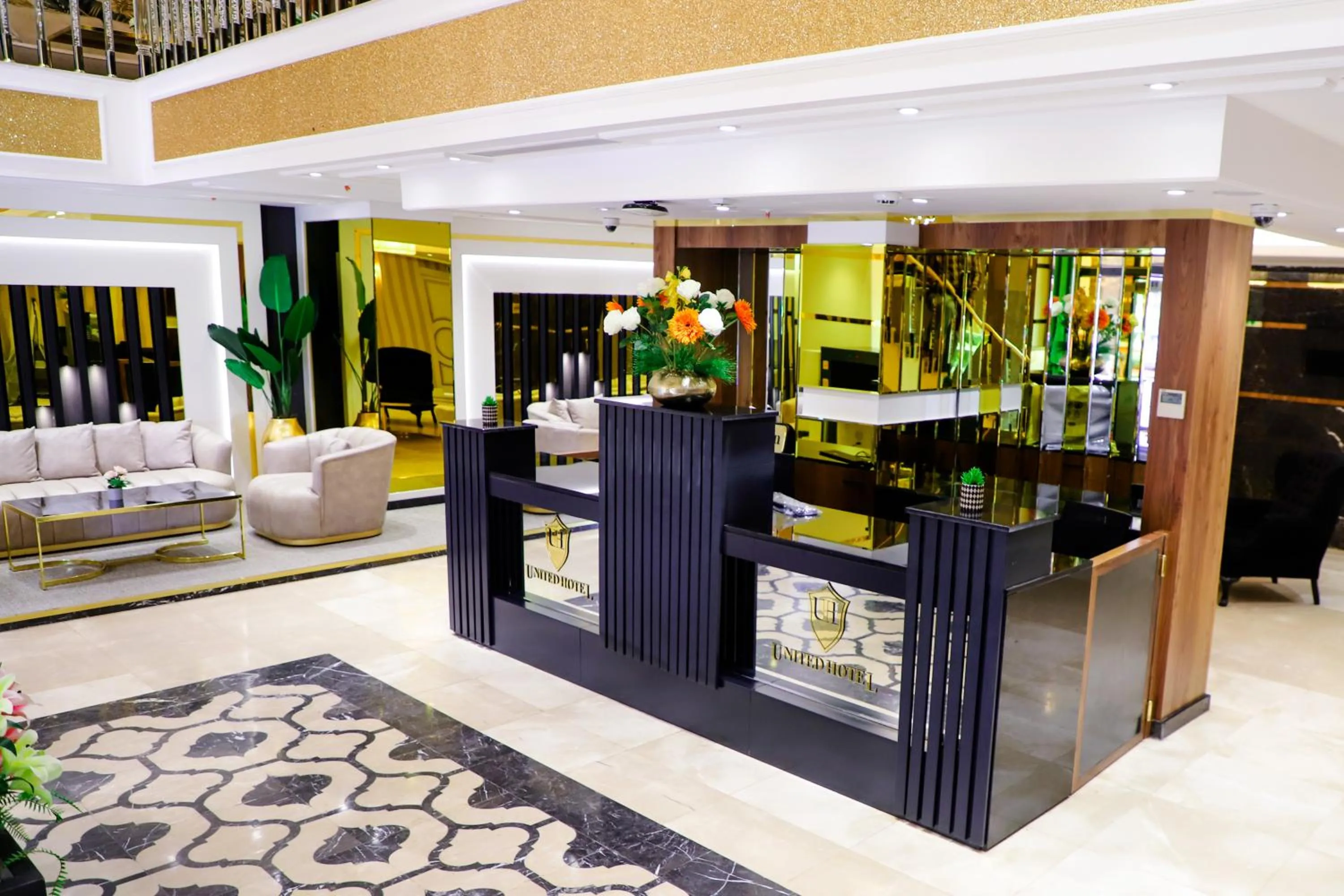 Lobby or reception in UNITED HOTEL INTERNATIONAL