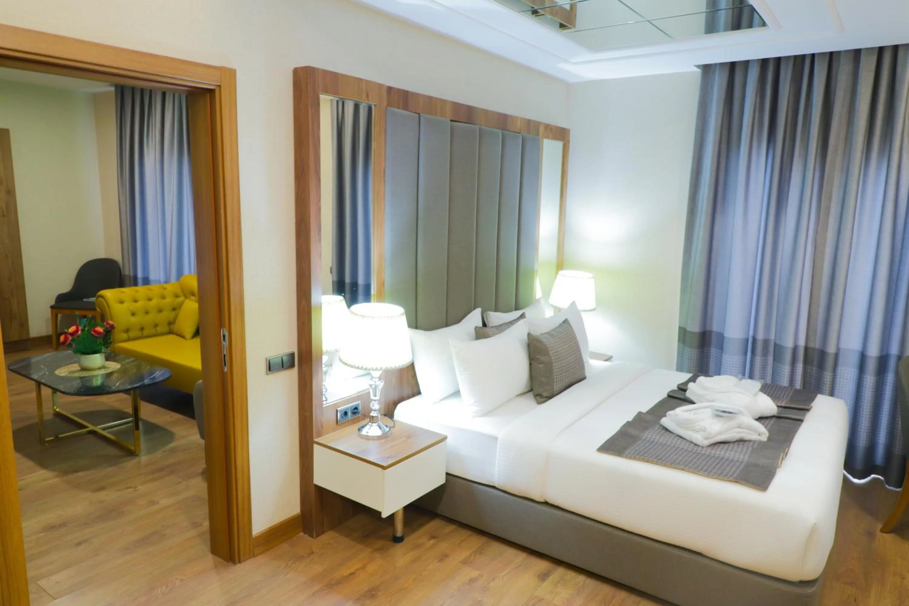 Bed in UNITED HOTEL INTERNATIONAL