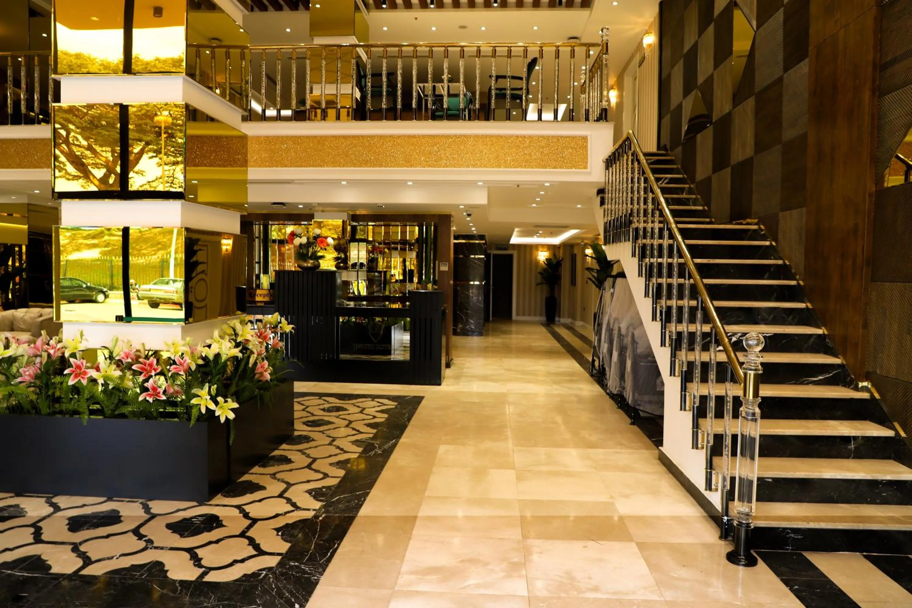 Lobby or reception in UNITED HOTEL INTERNATIONAL