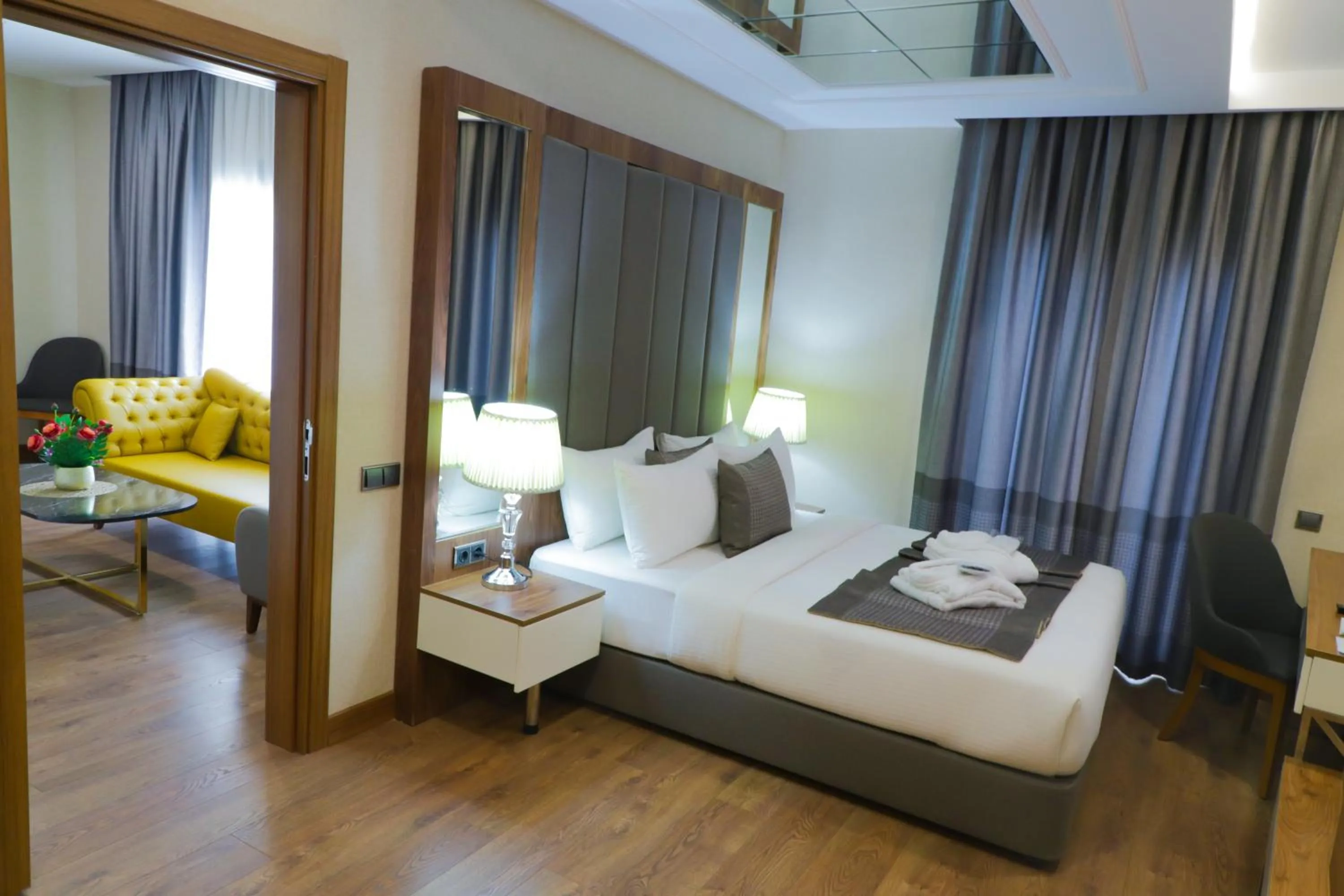 Bed in UNITED HOTEL INTERNATIONAL