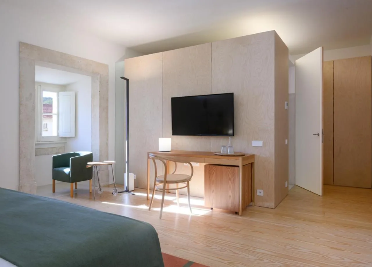 Bed in Montebelo Mosteiro de Alcobaça Historic Hotel