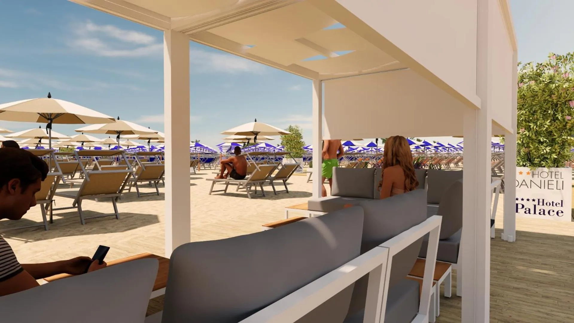 Beach in Hotel Palace