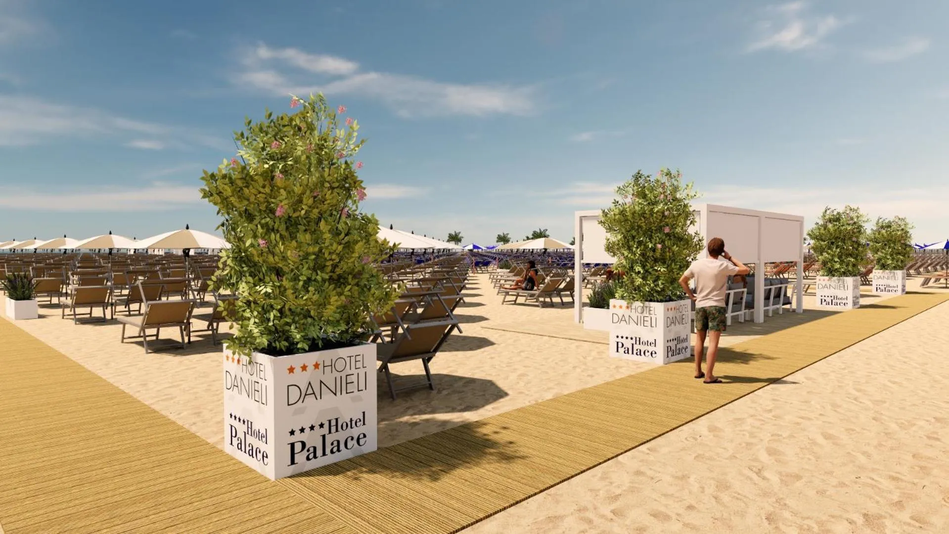 Beach in Hotel Palace