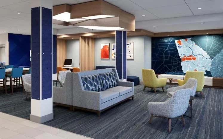 Seating area in Holiday Inn Express & Suites Hawaiian Gardens by IHG