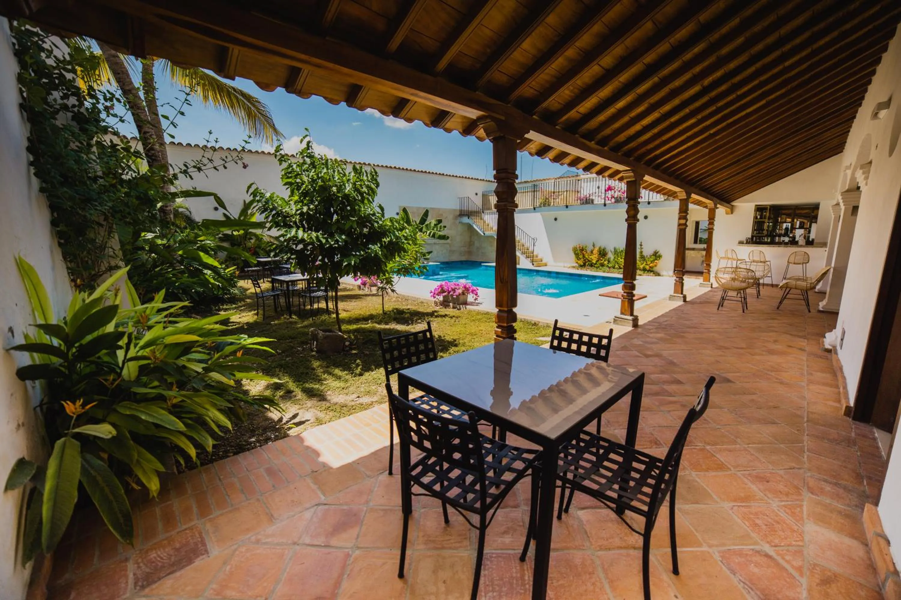 Pool view in Karakali Boutique Hotel