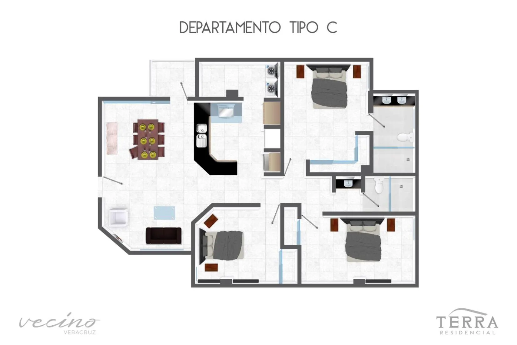 Floor plan in Terra Residencial
