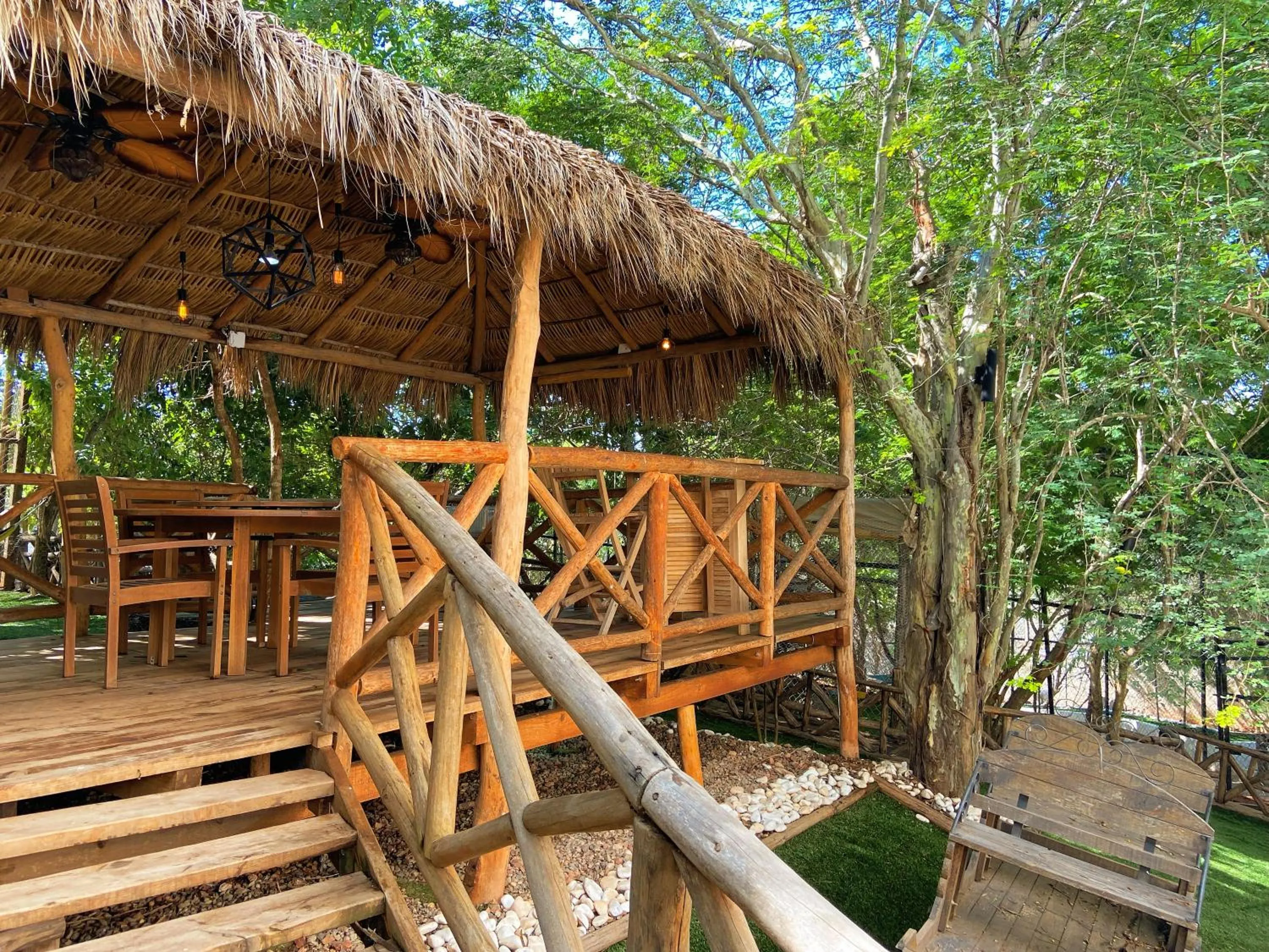 Patio in Palm Valley Cabins