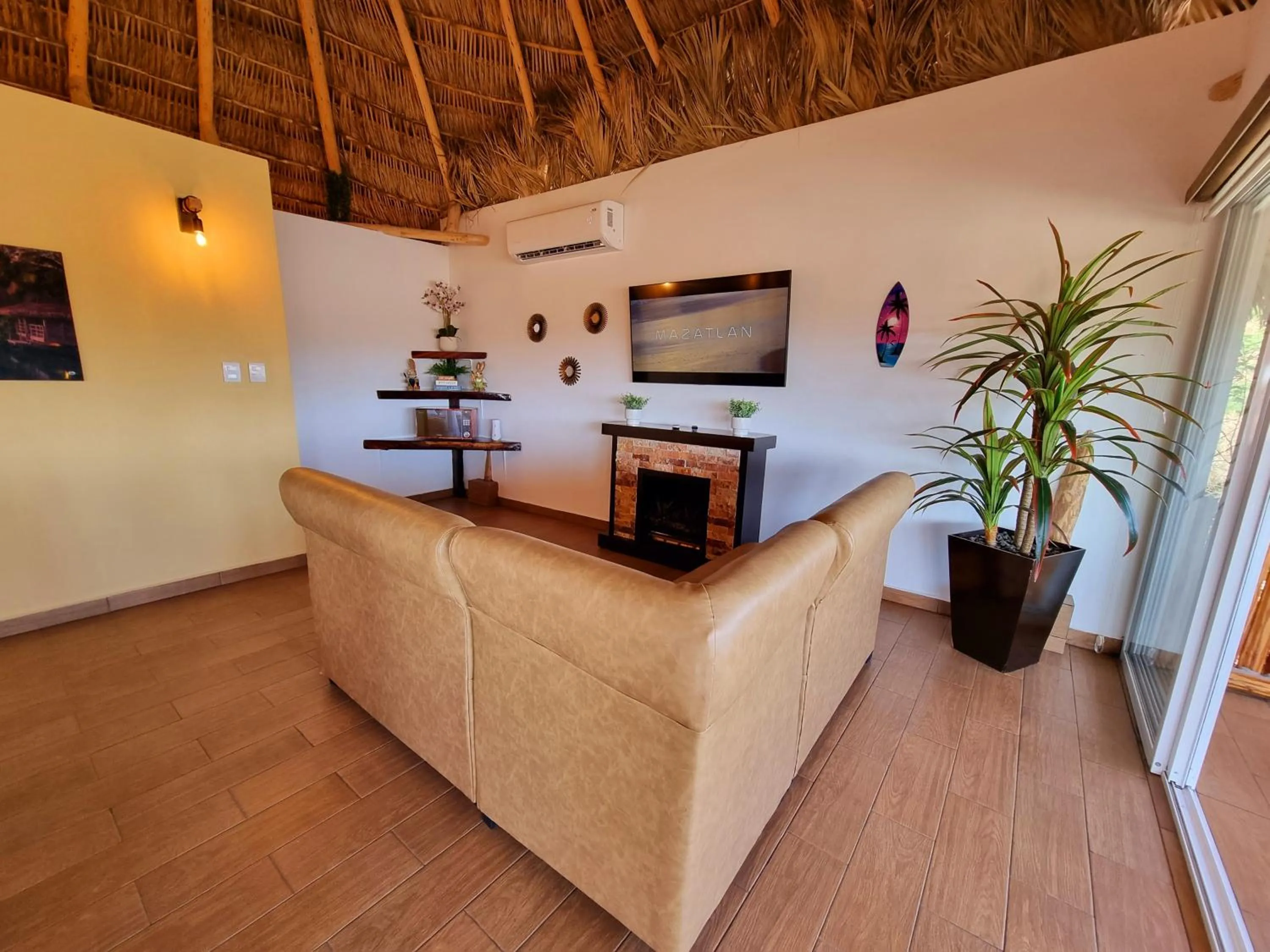 Living room in Palm Valley Cabins