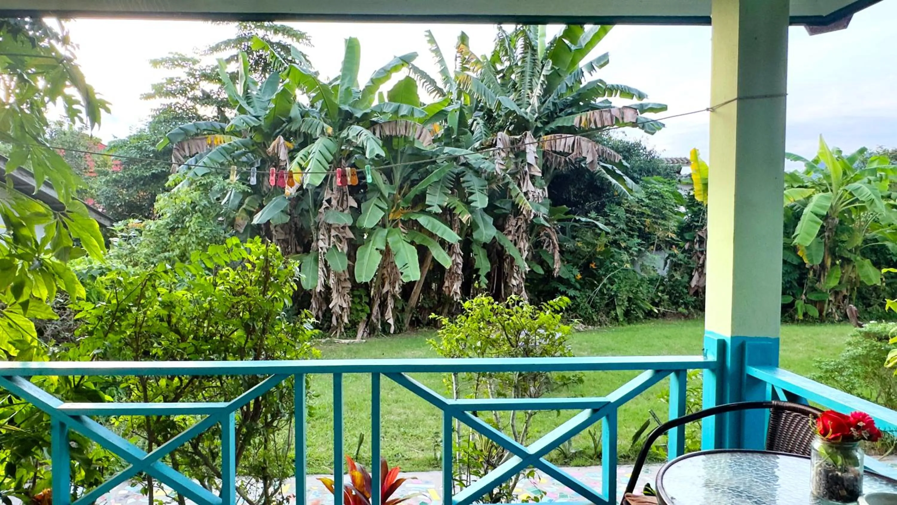 Seating area in Swiss Chalet Garden, Pool Resort
