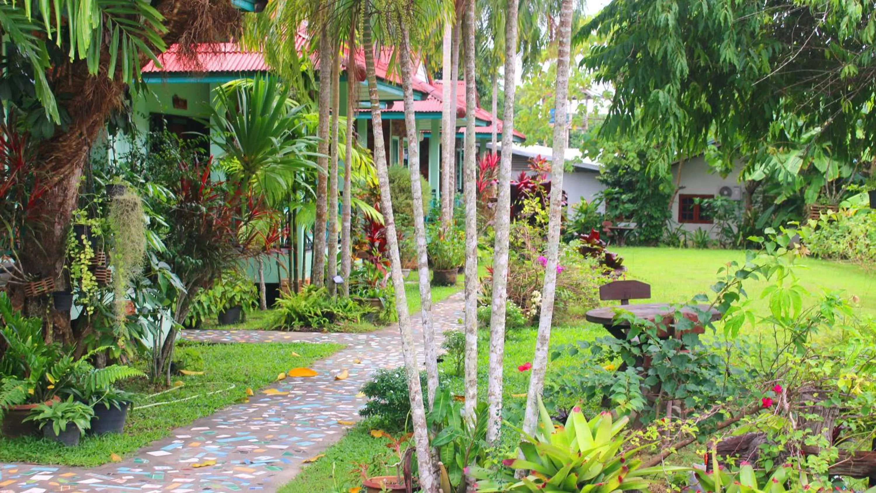 Garden in Swiss Chalet Garden, Pool Resort