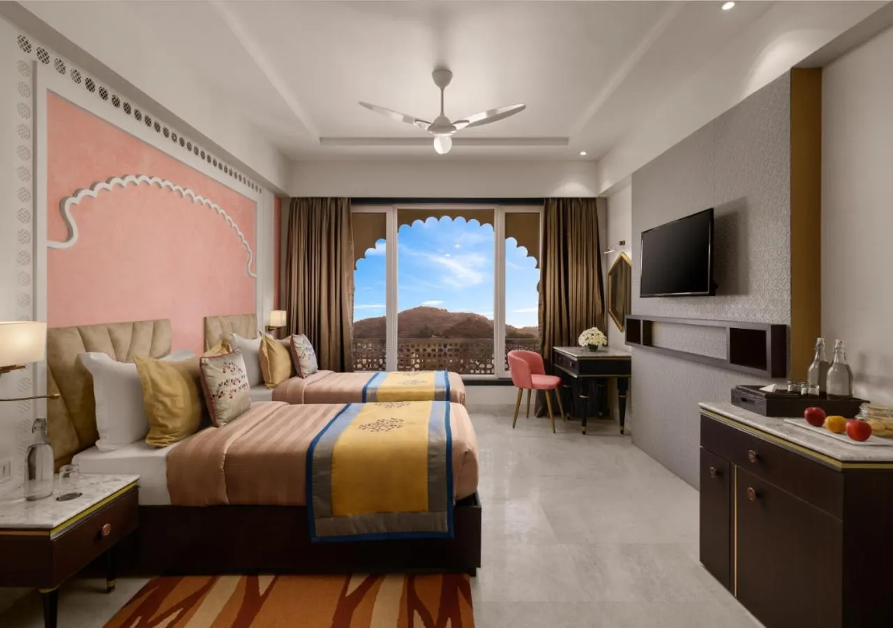 Bed in juSTa Ssatva Resort, Udaipur