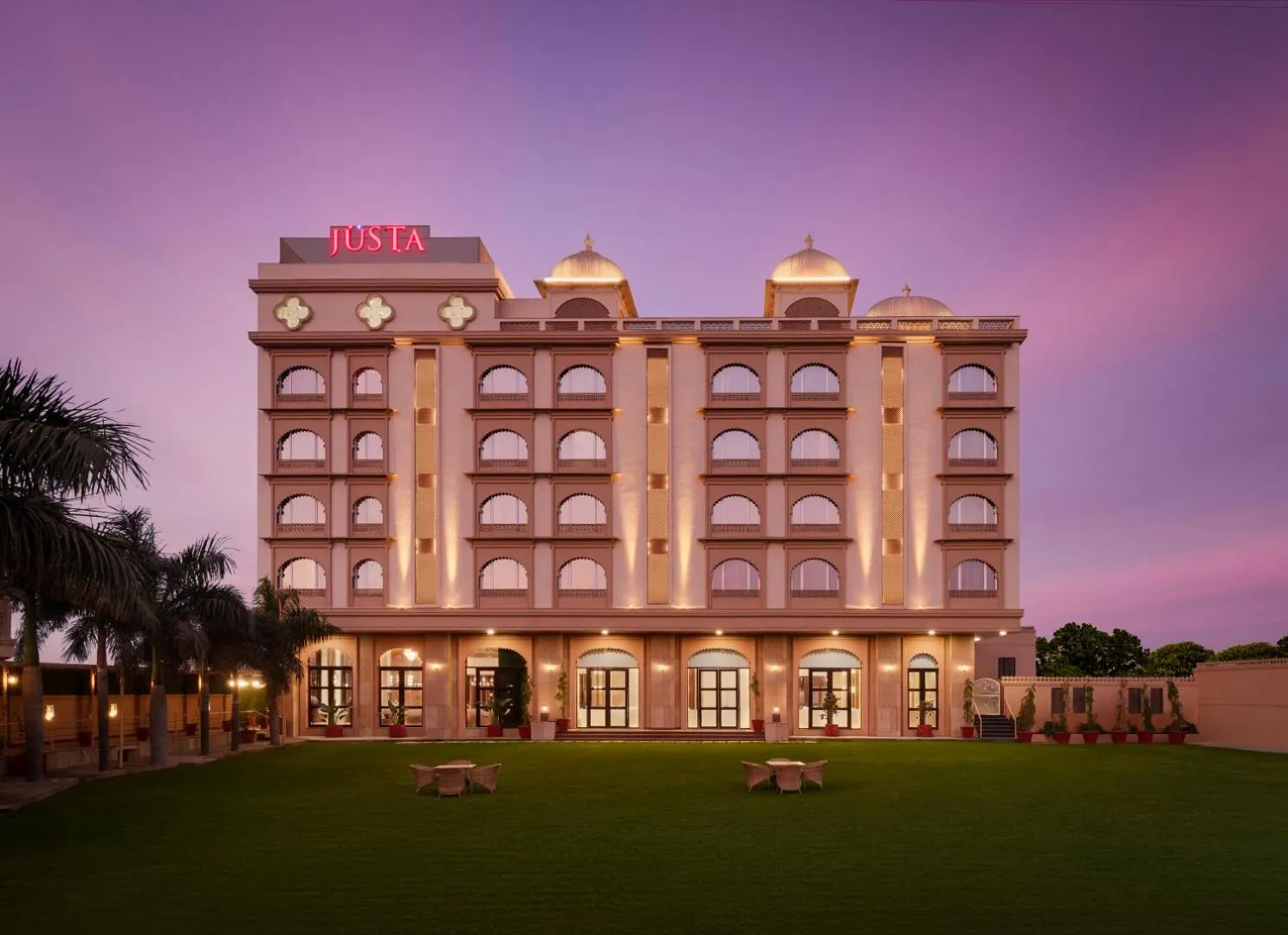 Facade/entrance in juSTa Ssatva Resort, Udaipur