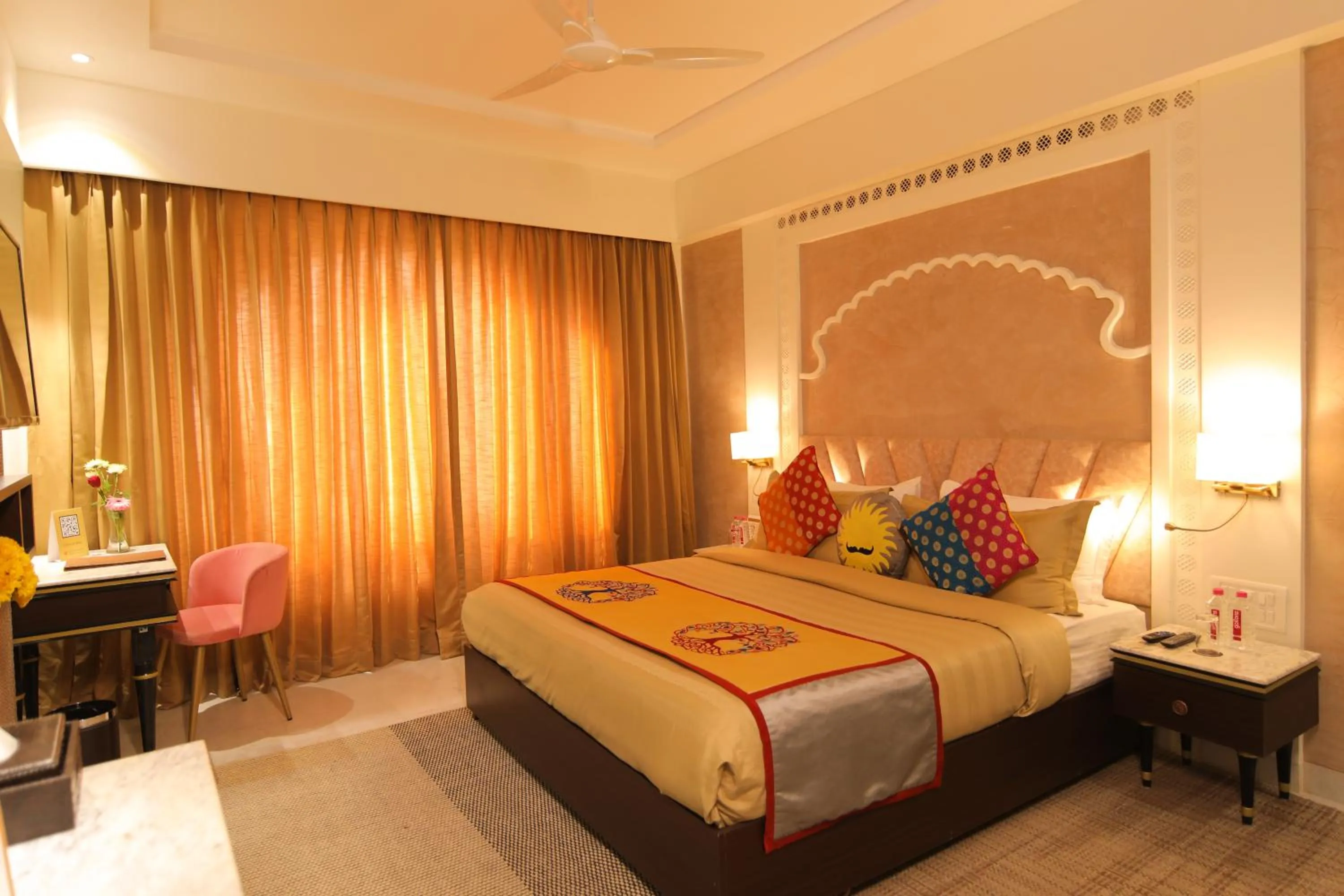 Bed in juSTa Ssatva Resort, Udaipur