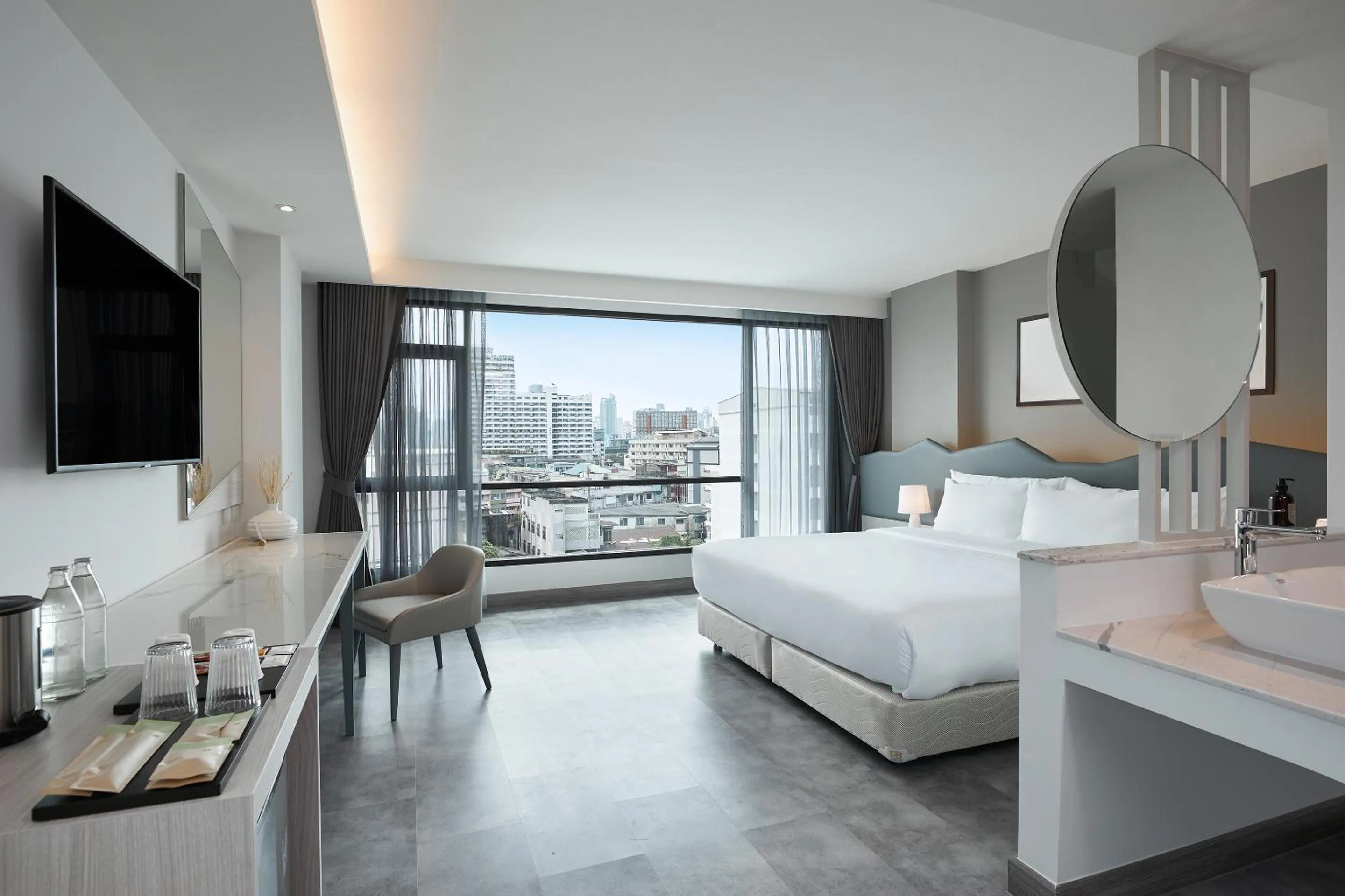 City view, Bed in Livable Hotel Bangkok