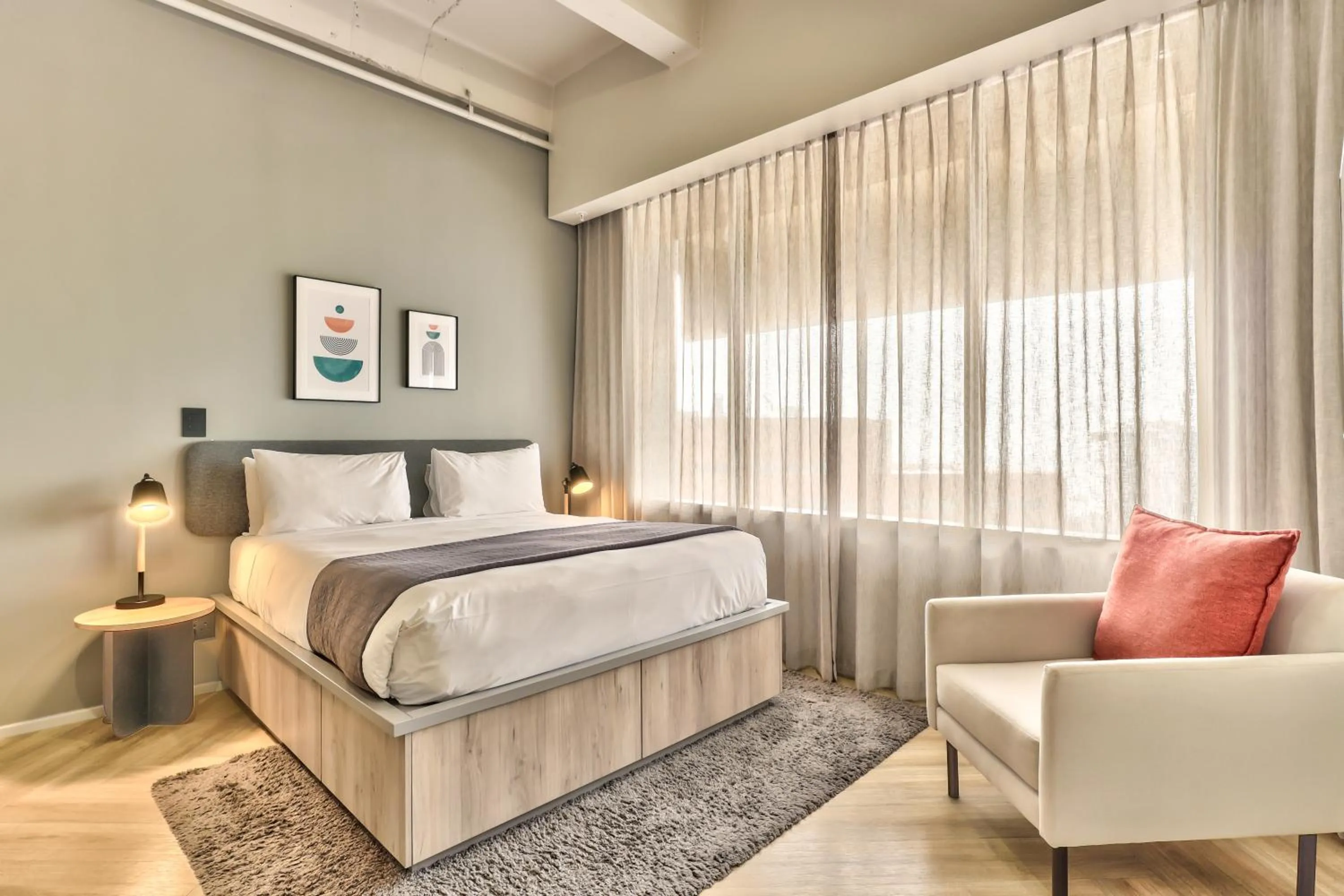 Bed in WINK Aparthotel One Thibault