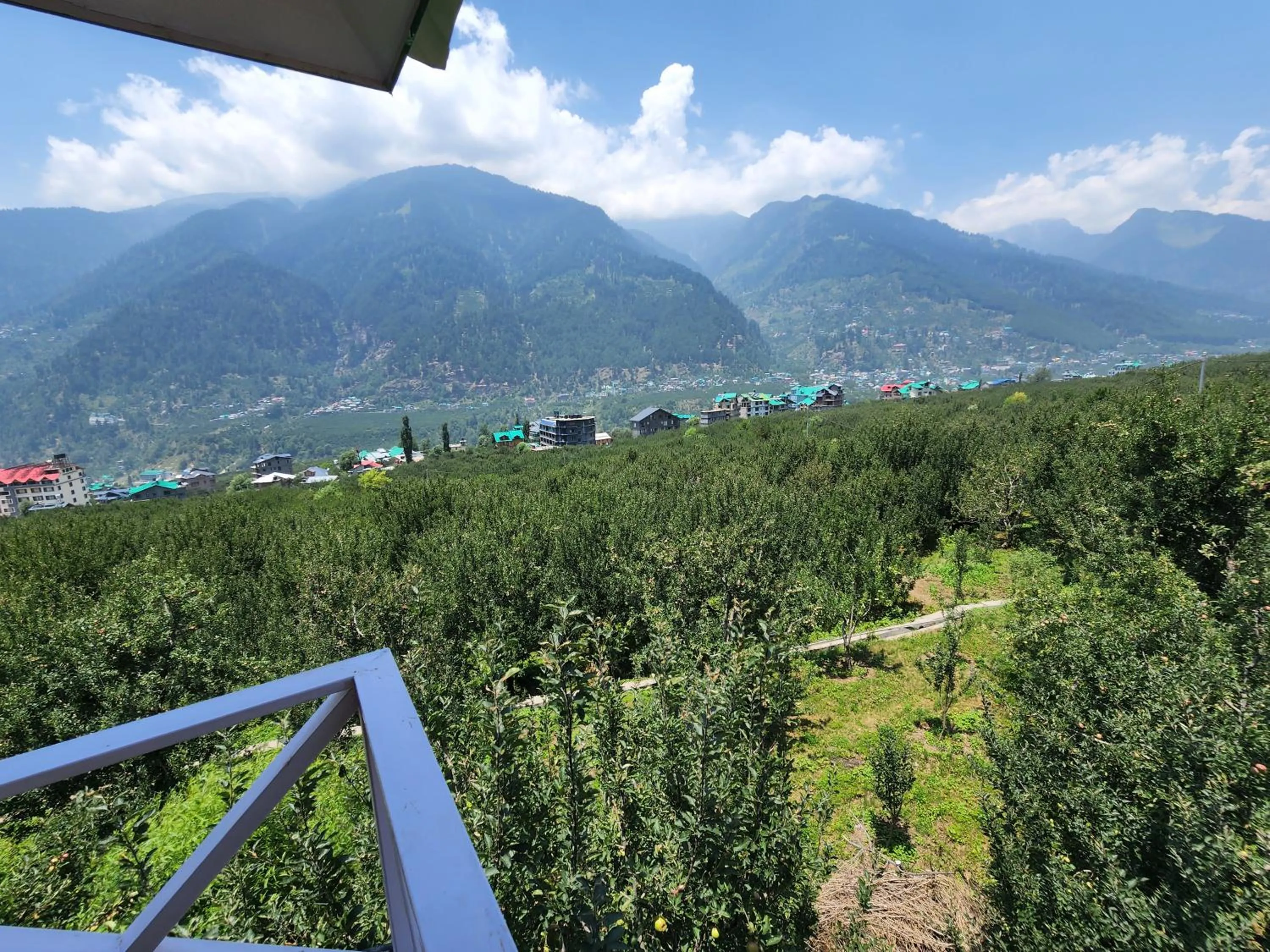 Mountain view in Luxury Planet Resort Manali