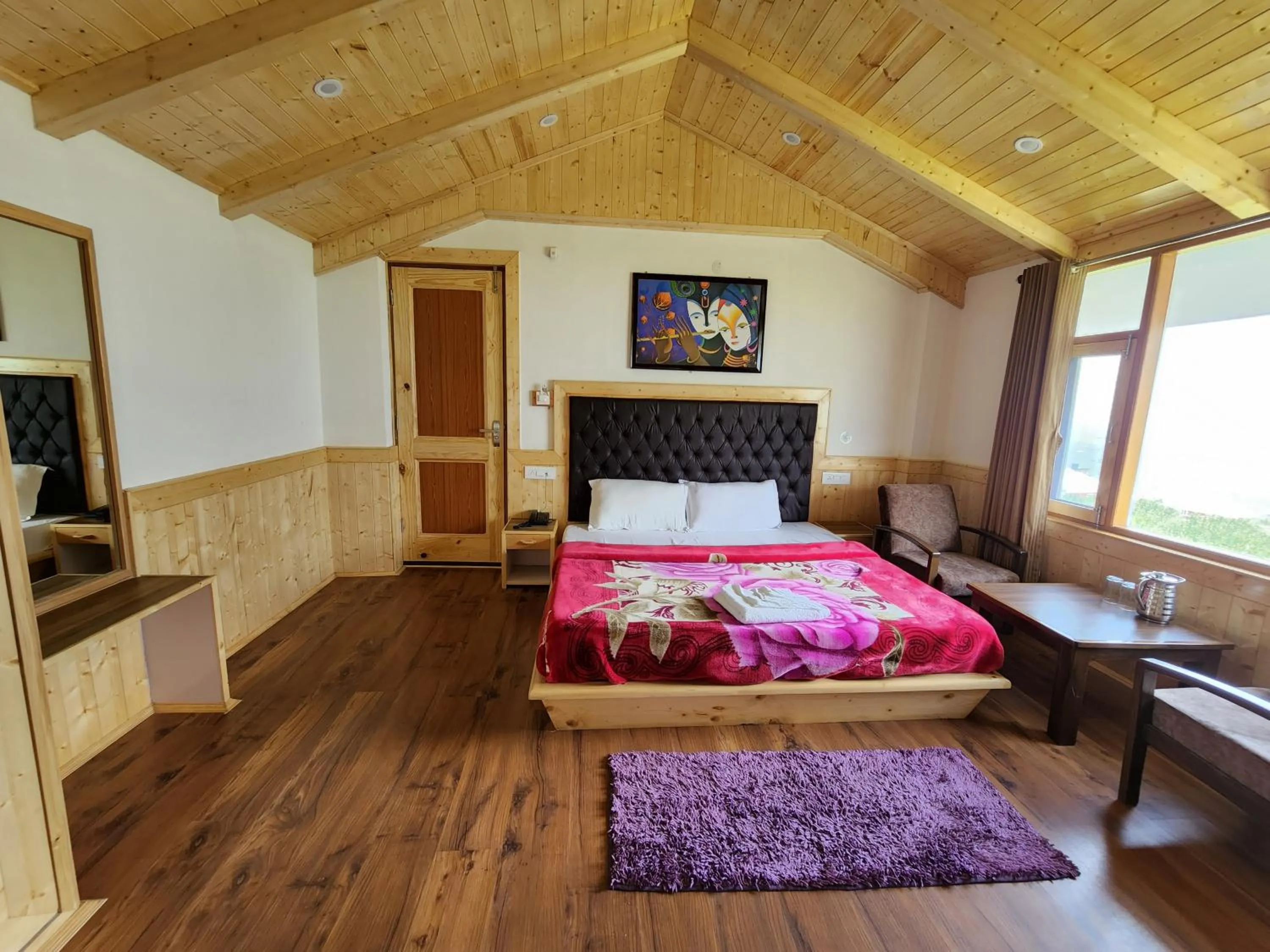 Bed in Luxury Planet Resort Manali