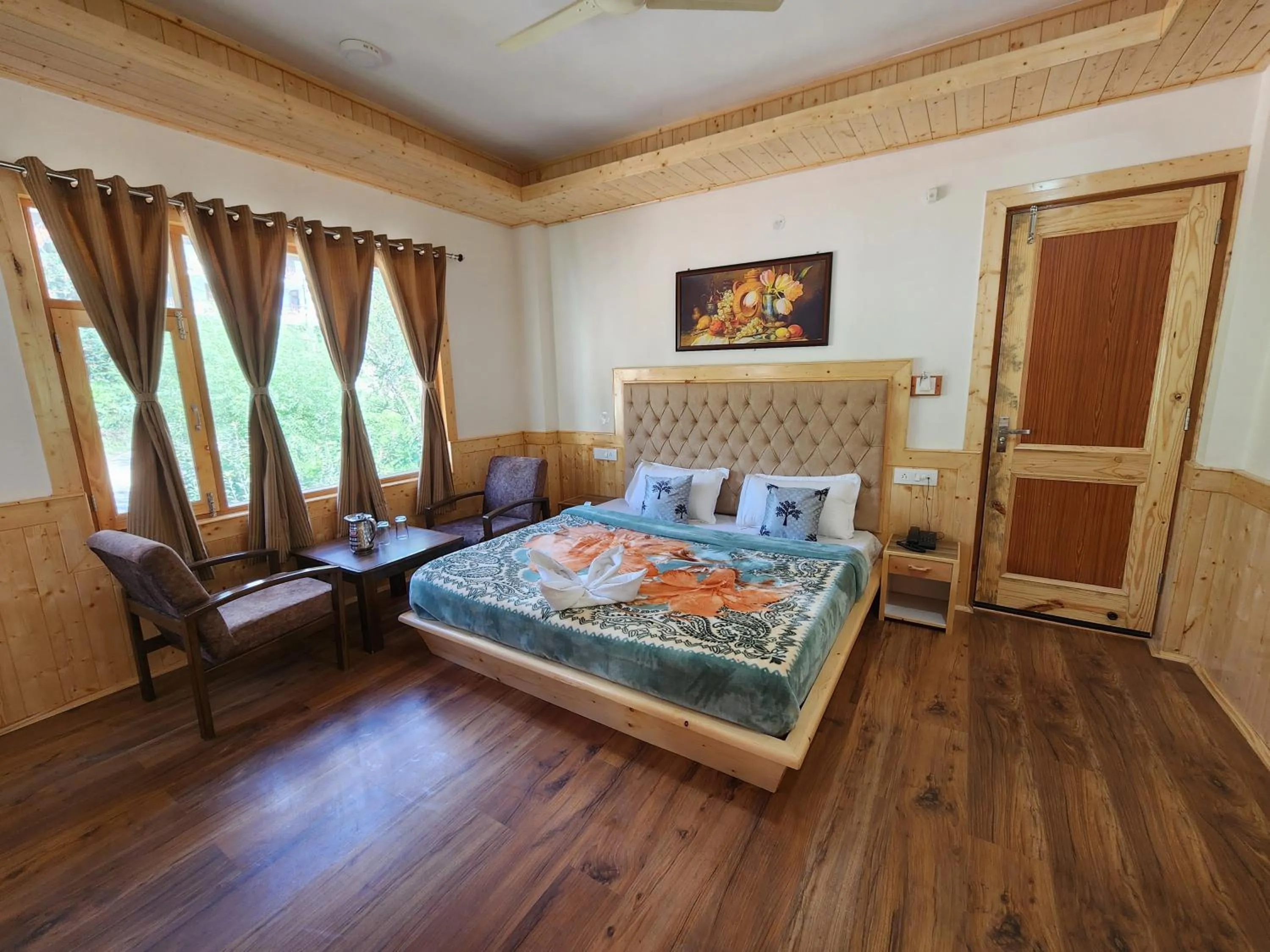 Bedroom in Luxury Planet Resort Manali