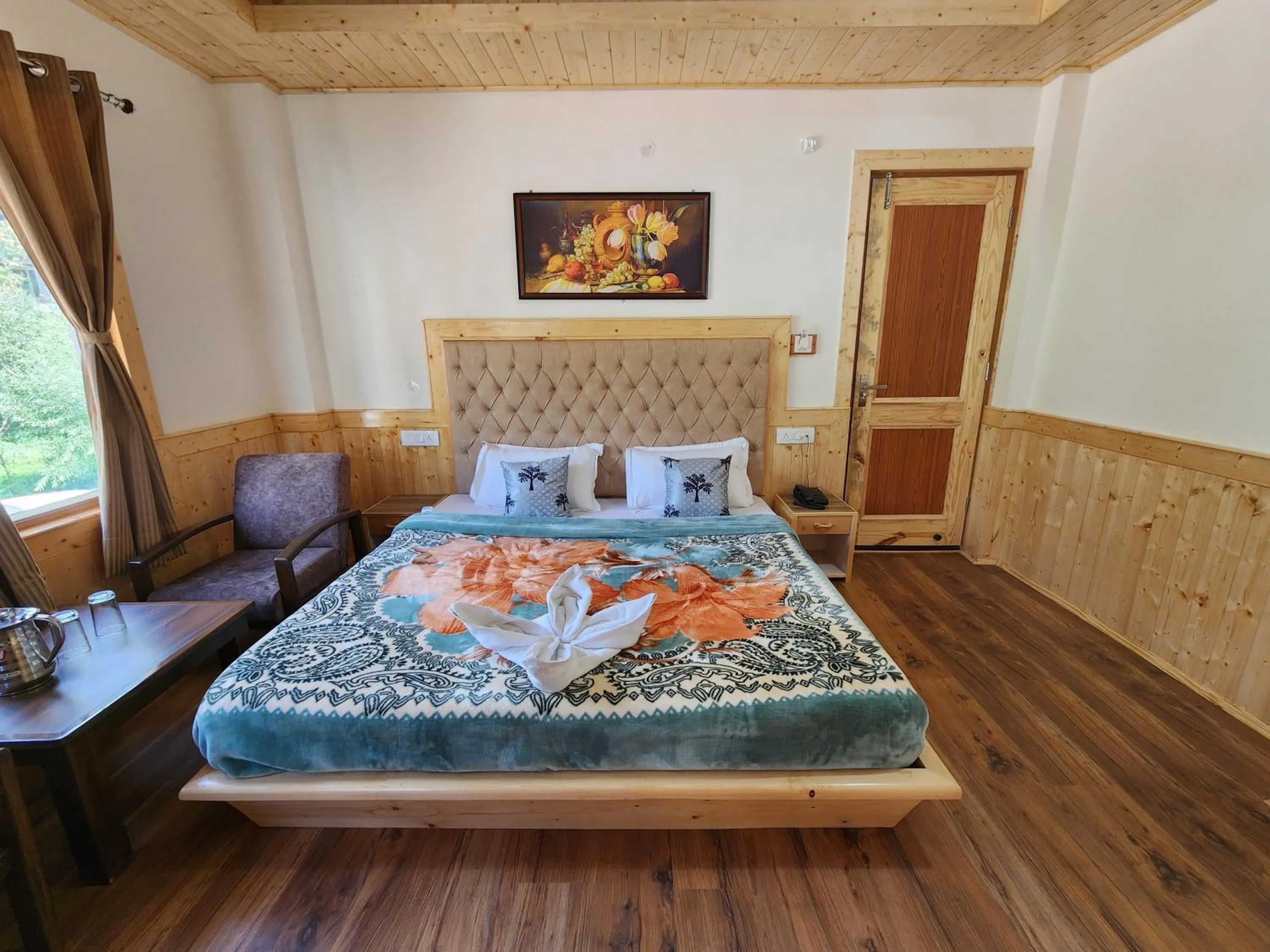 Bedroom in Luxury Planet Resort Manali