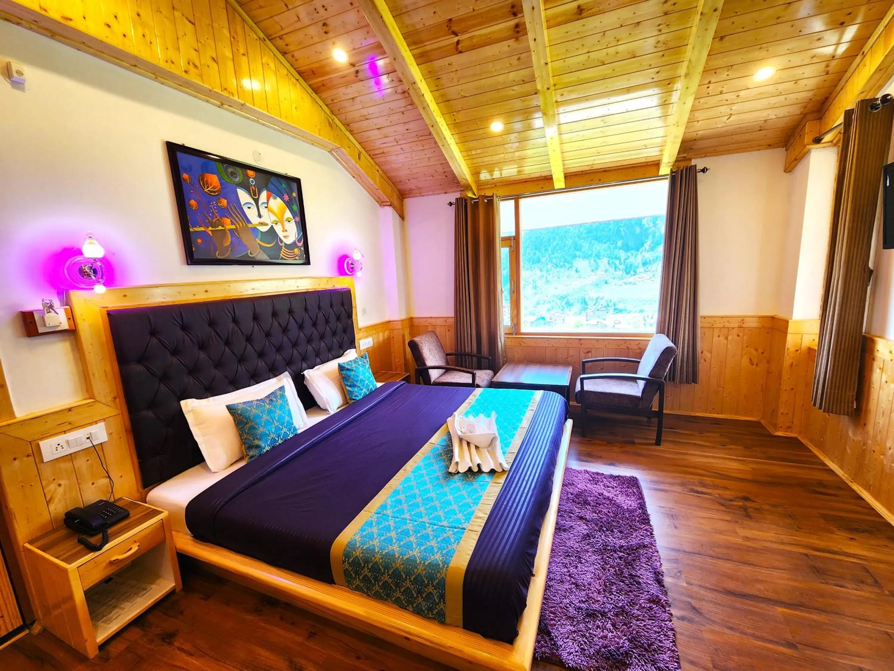 Bed in Luxury Planet Resort Manali