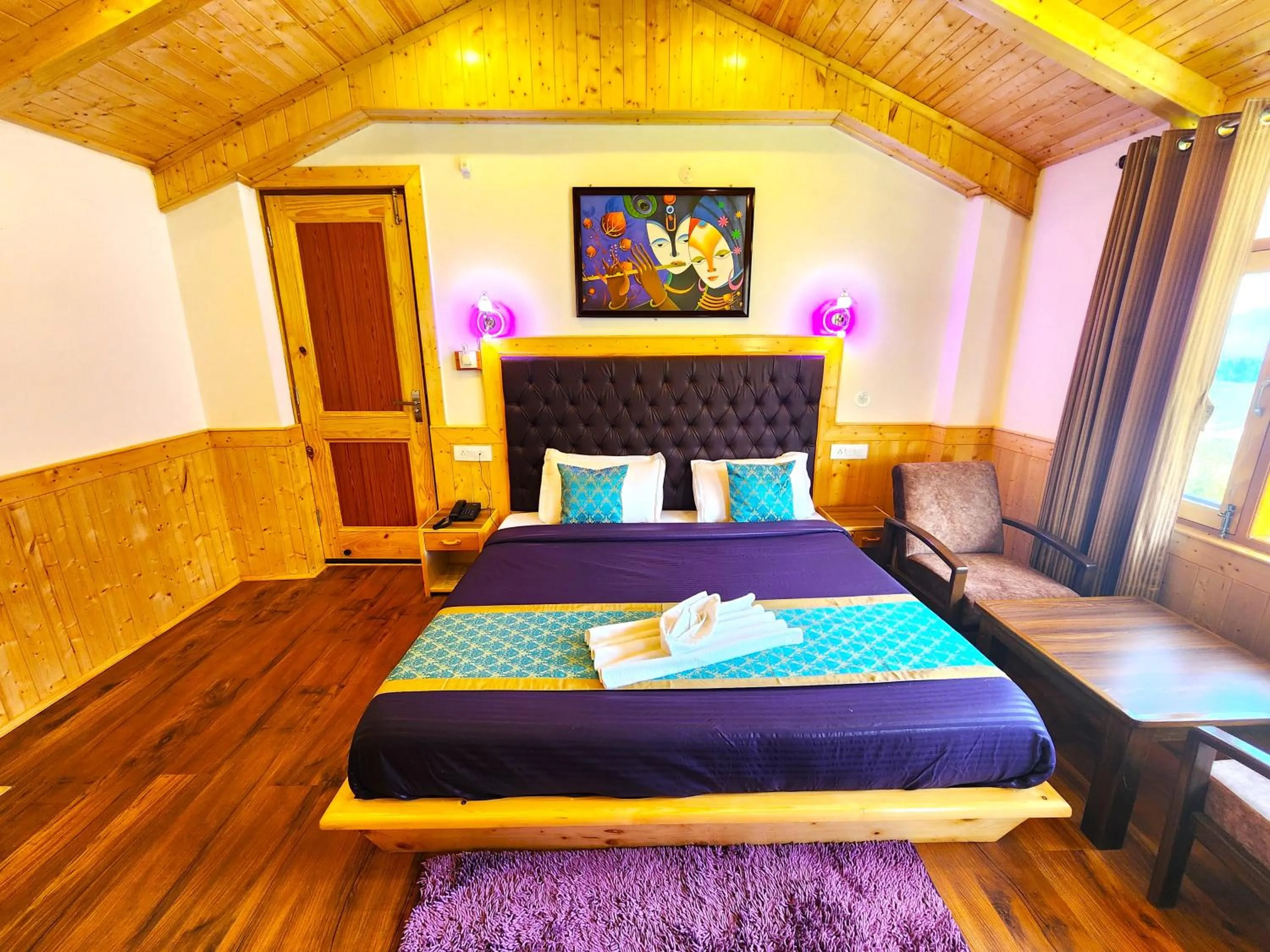 Bed in Luxury Planet Resort Manali