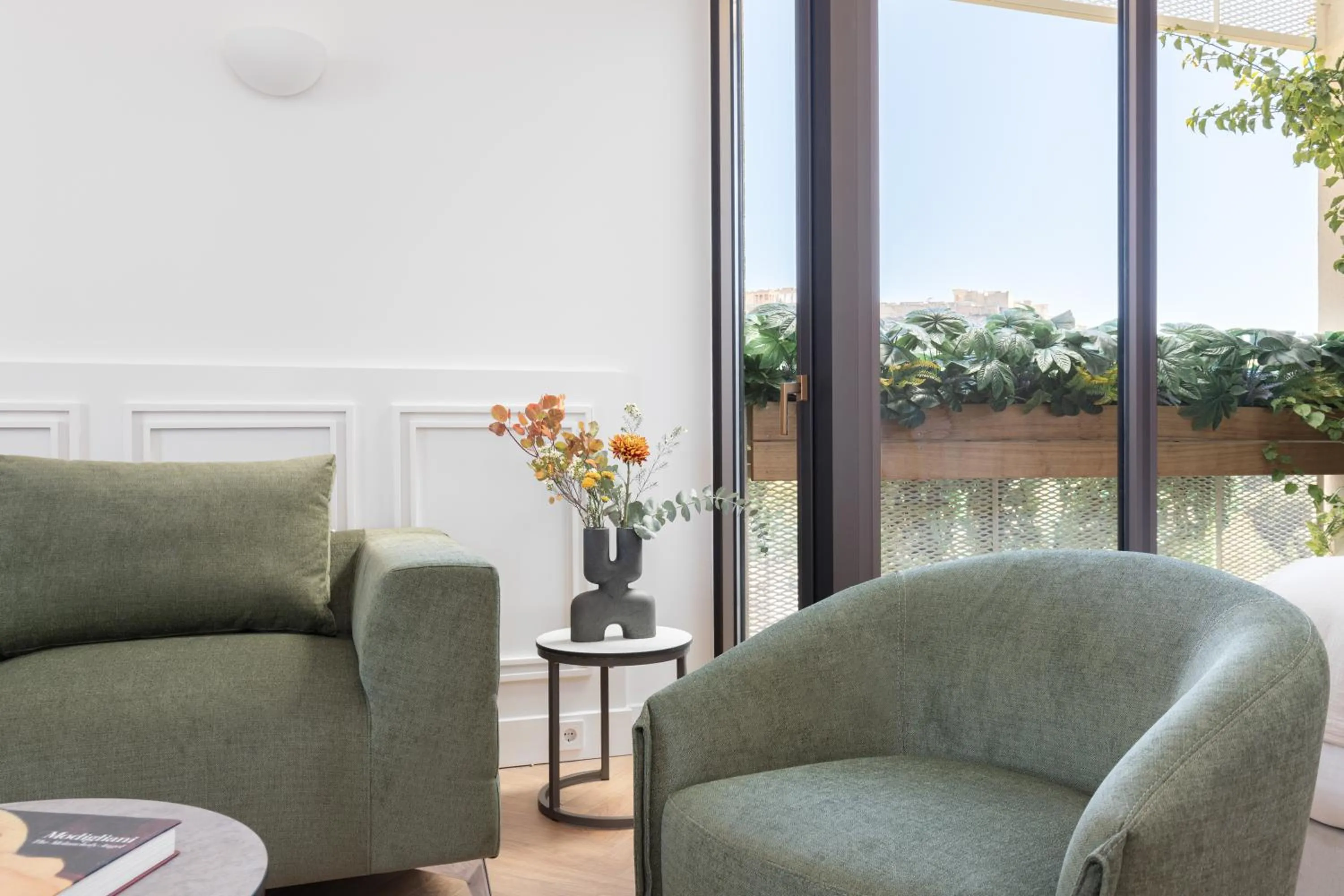 Seating area in Altar Suites