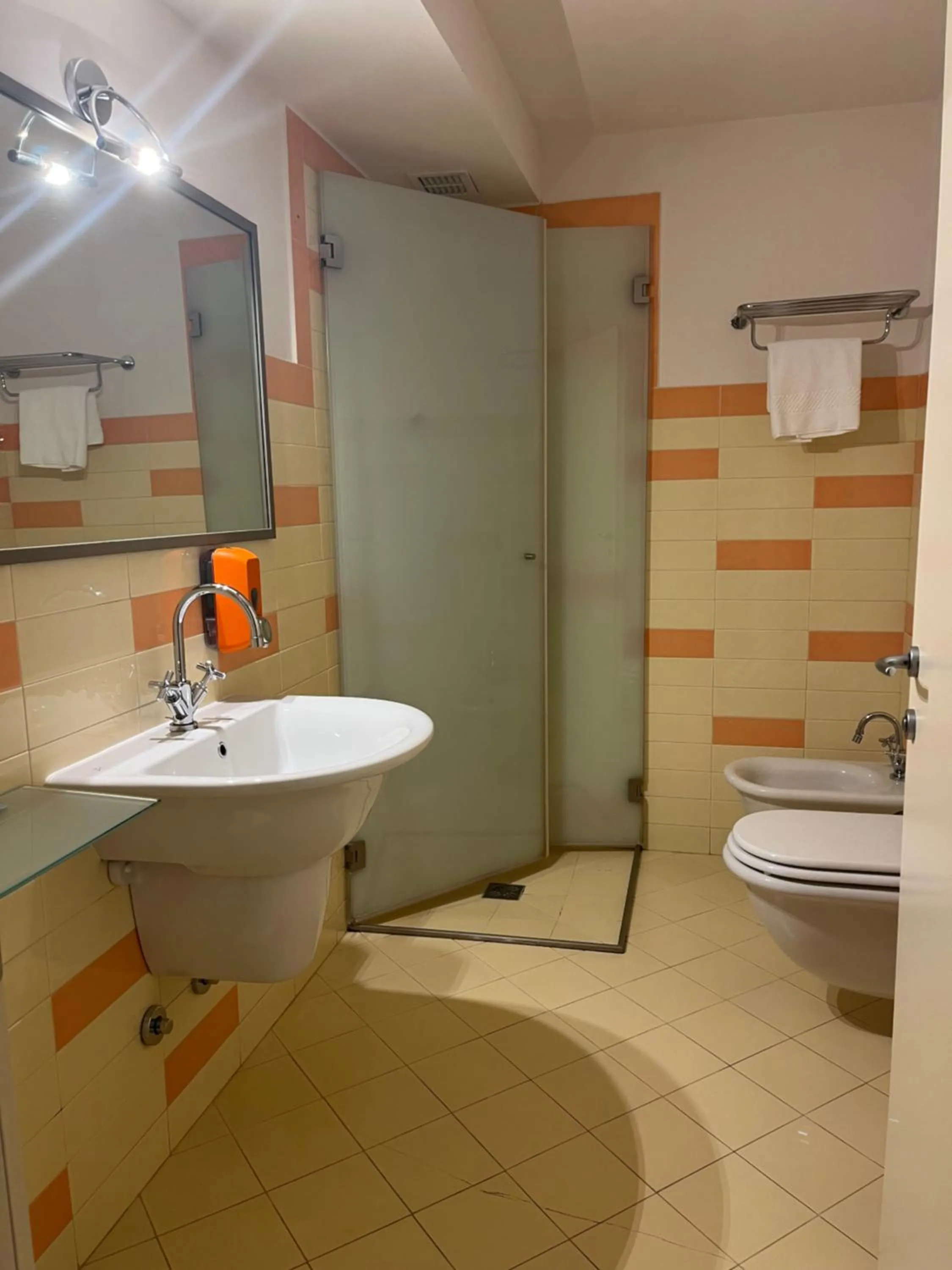 Shower in Hotel Villa Costanza