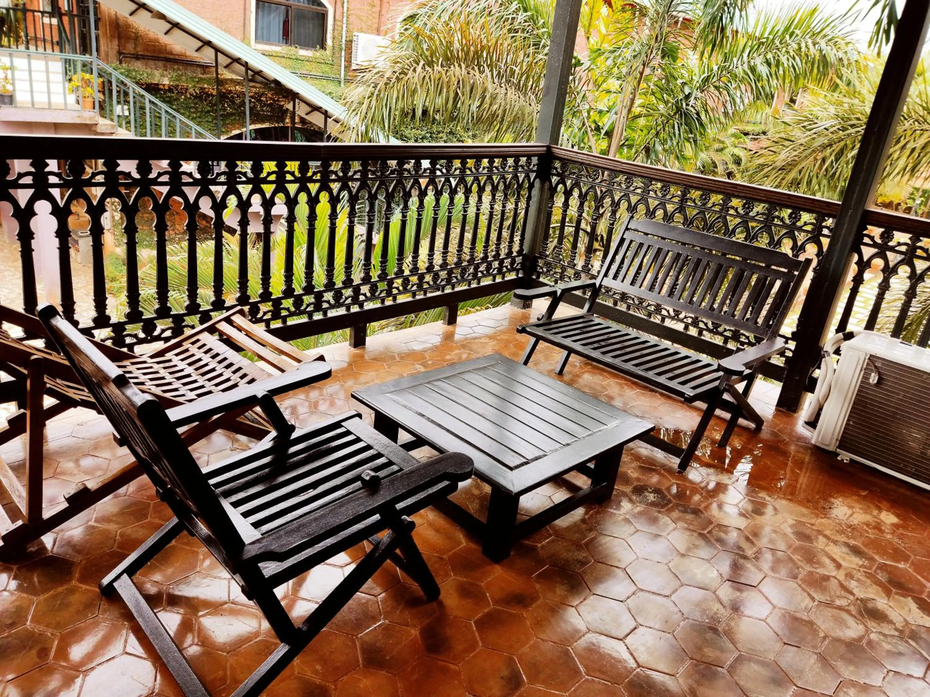 Balcony/Terrace in Chira Meadows Ecoresort, Dapoli