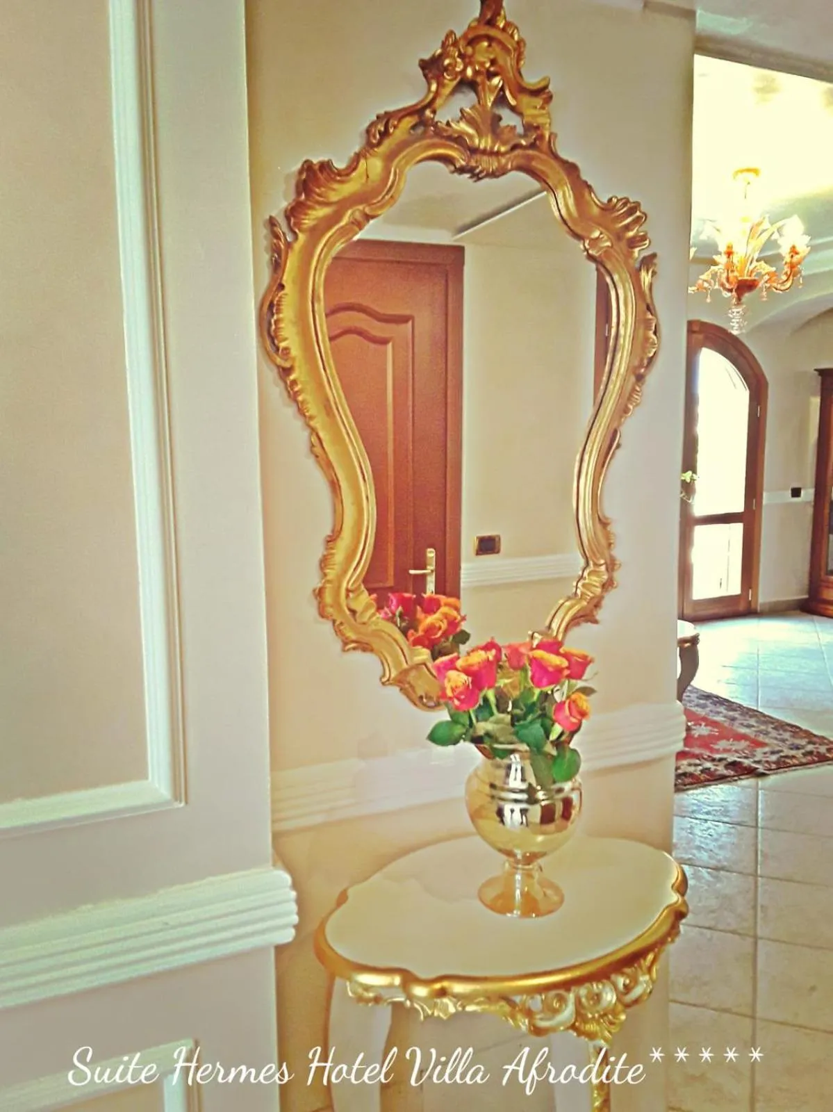 Living room in Afrodite Boutique Hotel