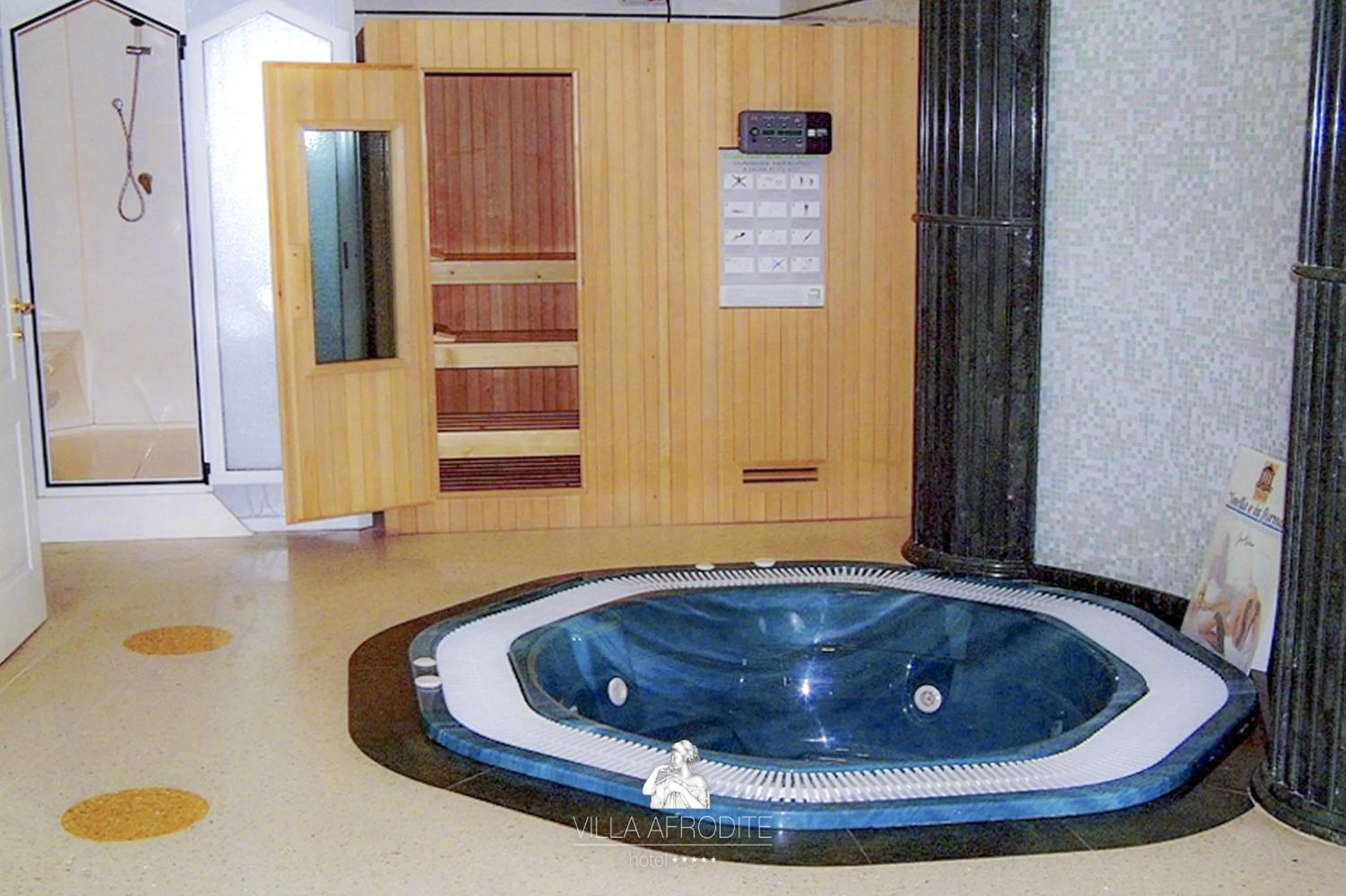 Sauna in Afrodite Boutique Hotel