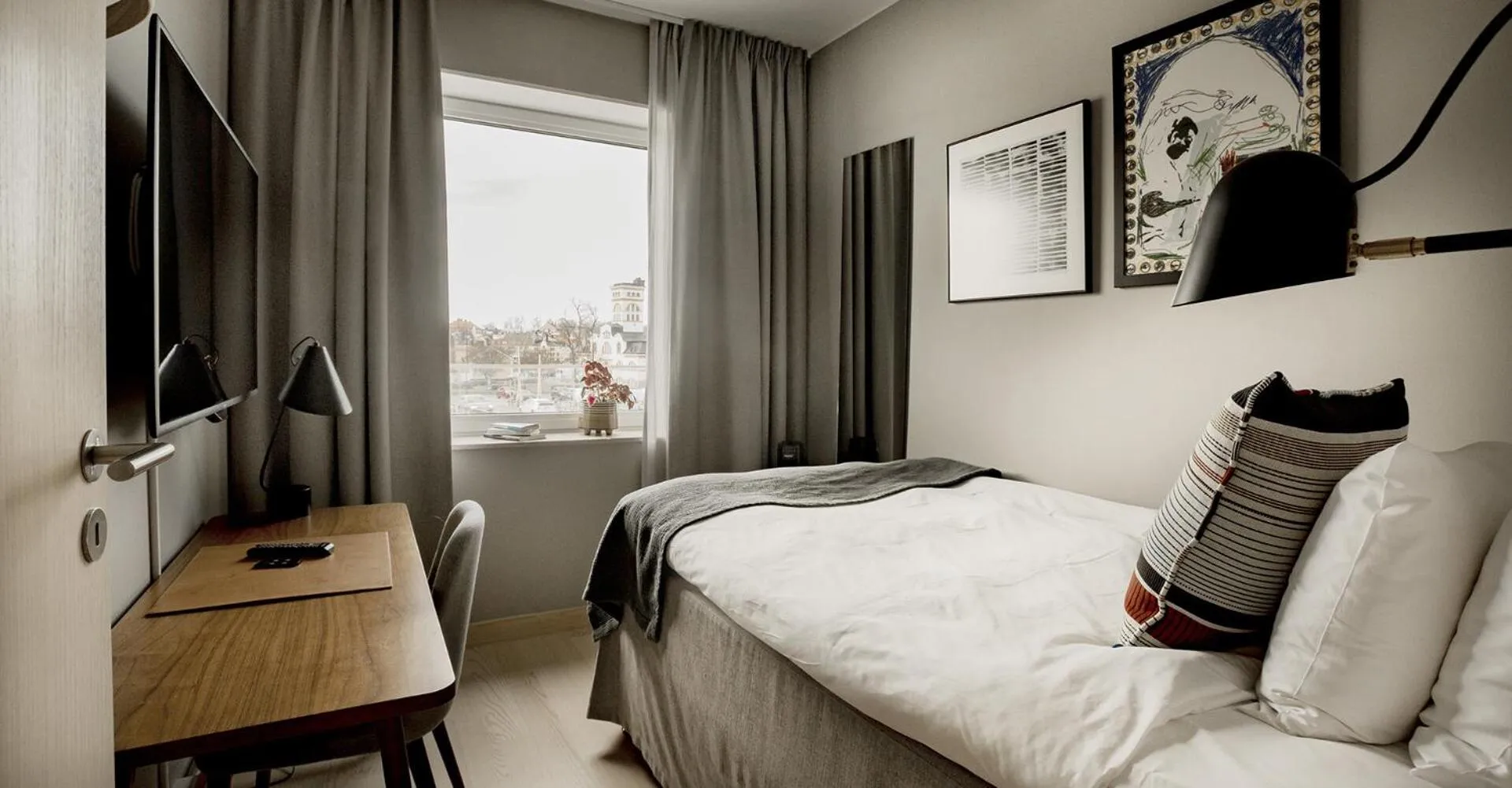 Bed in Slottsholmen Hotell och Restaurang