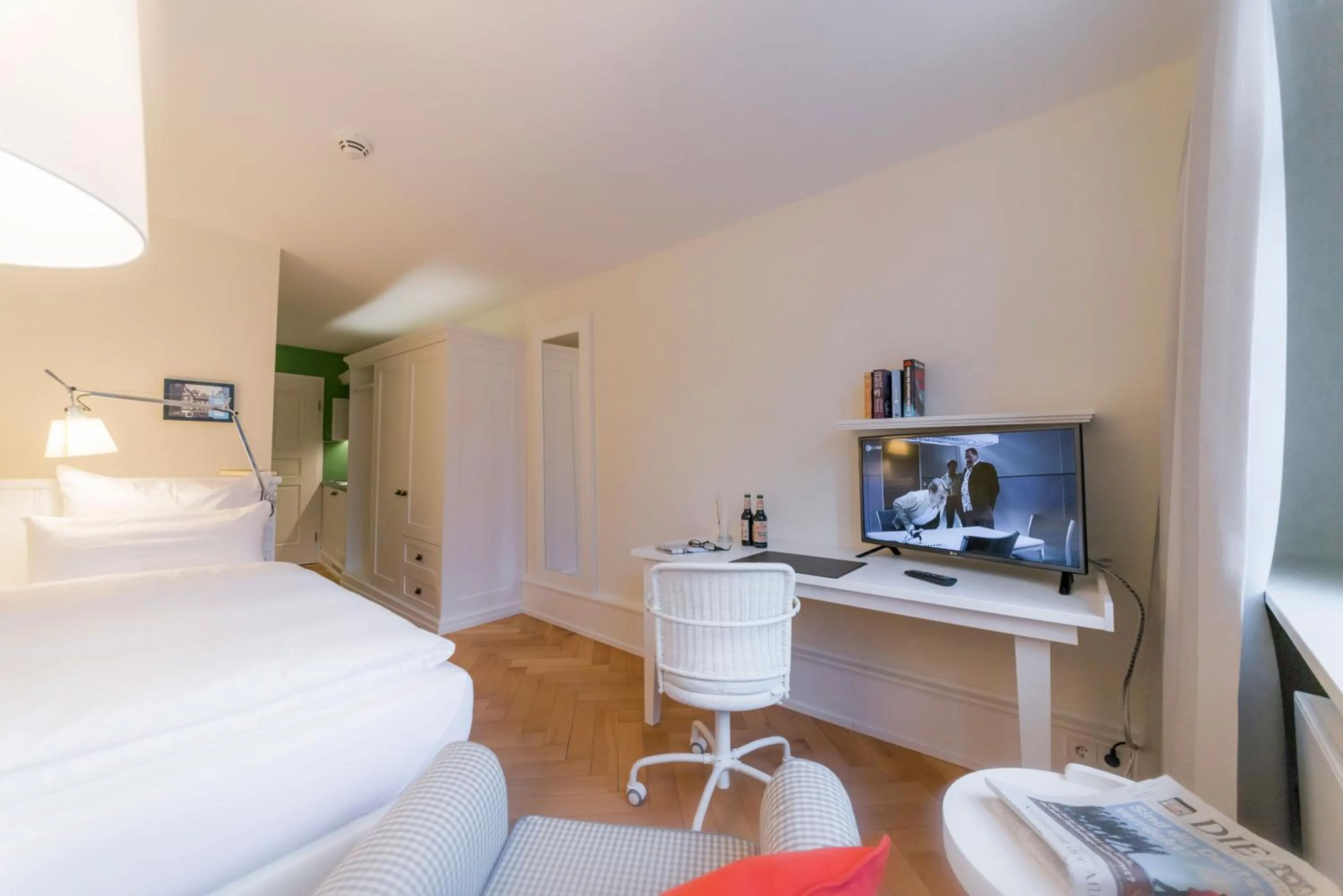 TV and multimedia, Bed in Gästehaus am Marktbrunnen