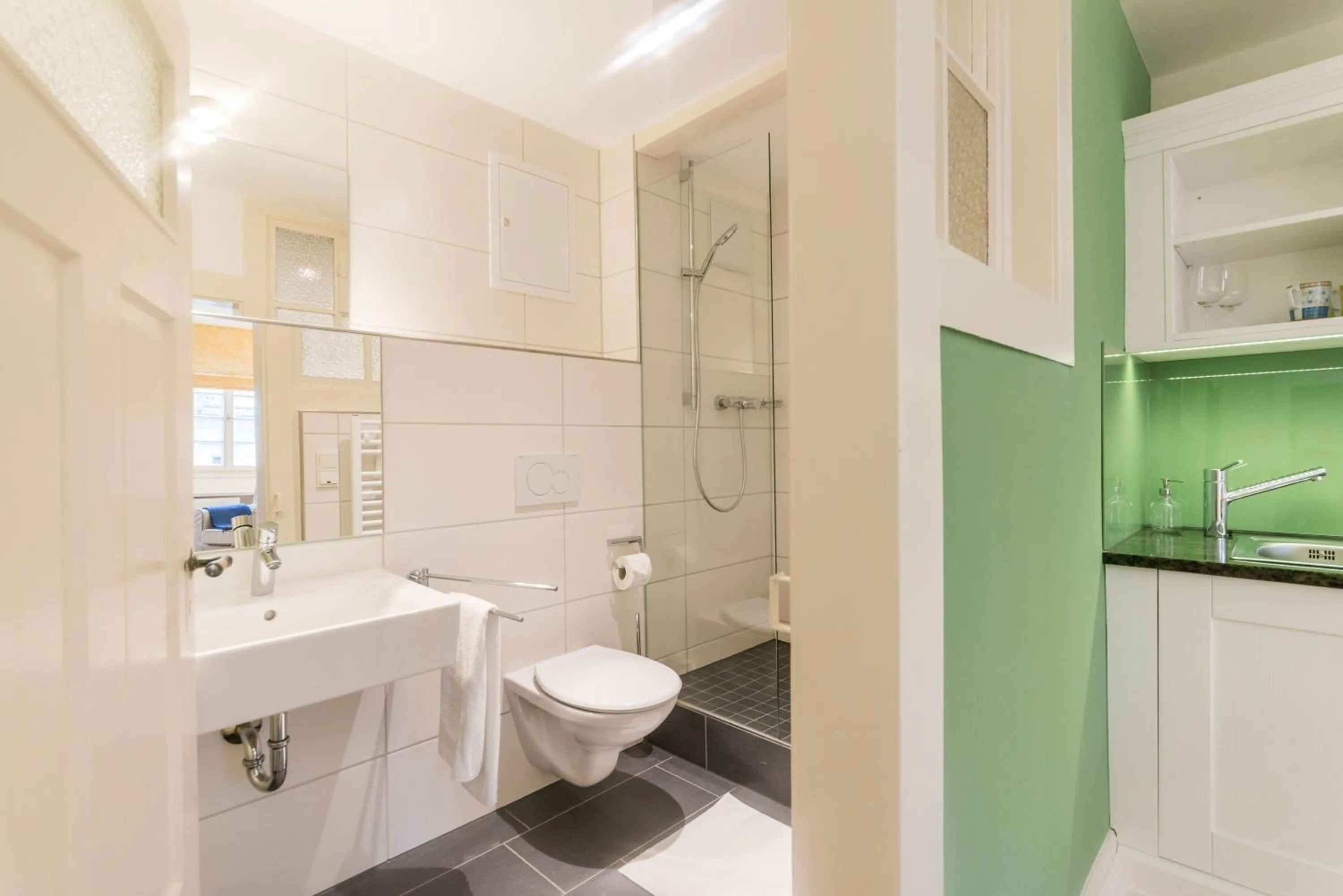 Bathroom in Gästehaus am Marktbrunnen