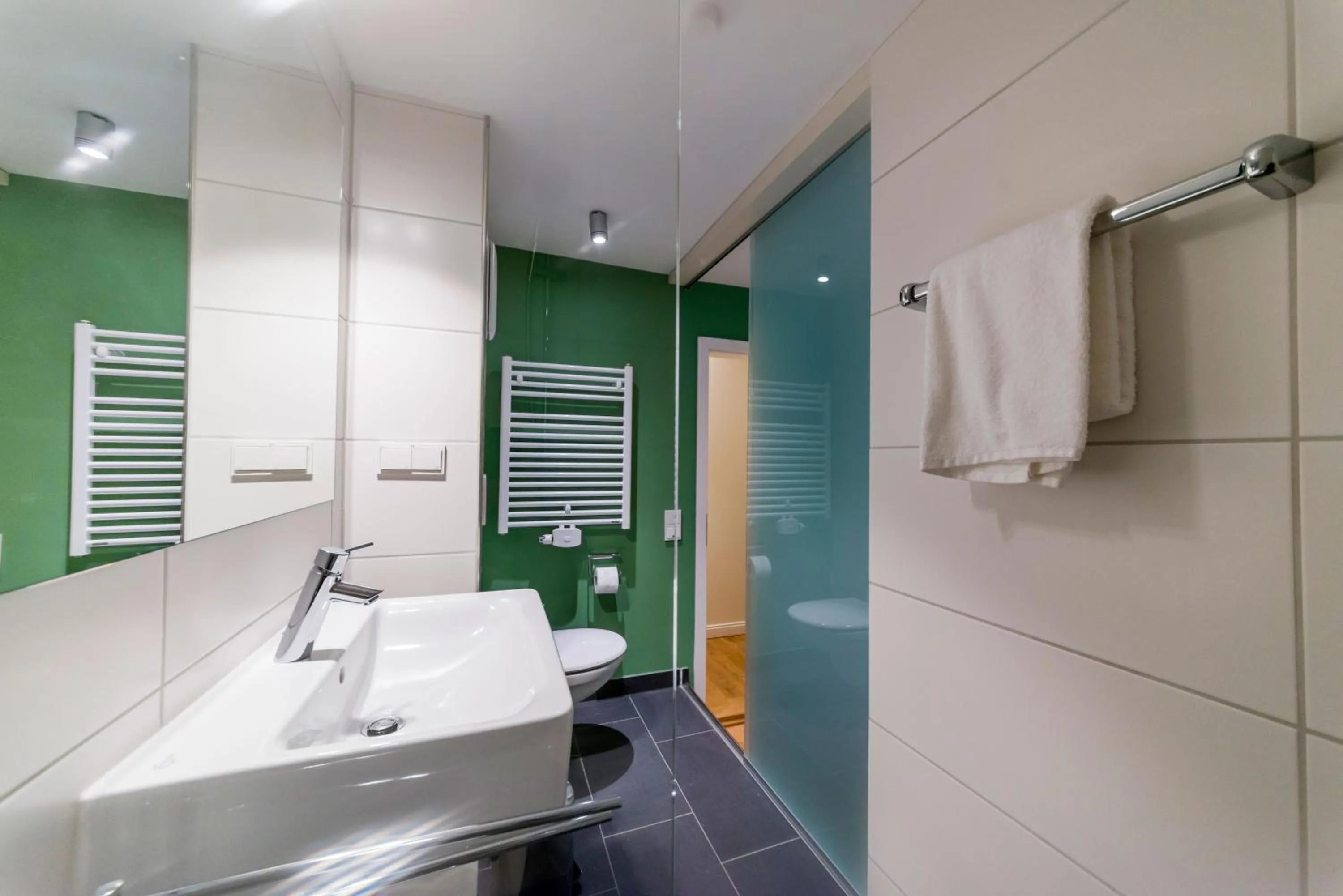 Bathroom in Gästehaus am Marktbrunnen