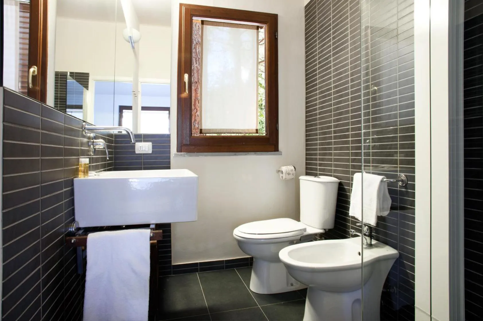 Toilet in Camping Village Rocchette