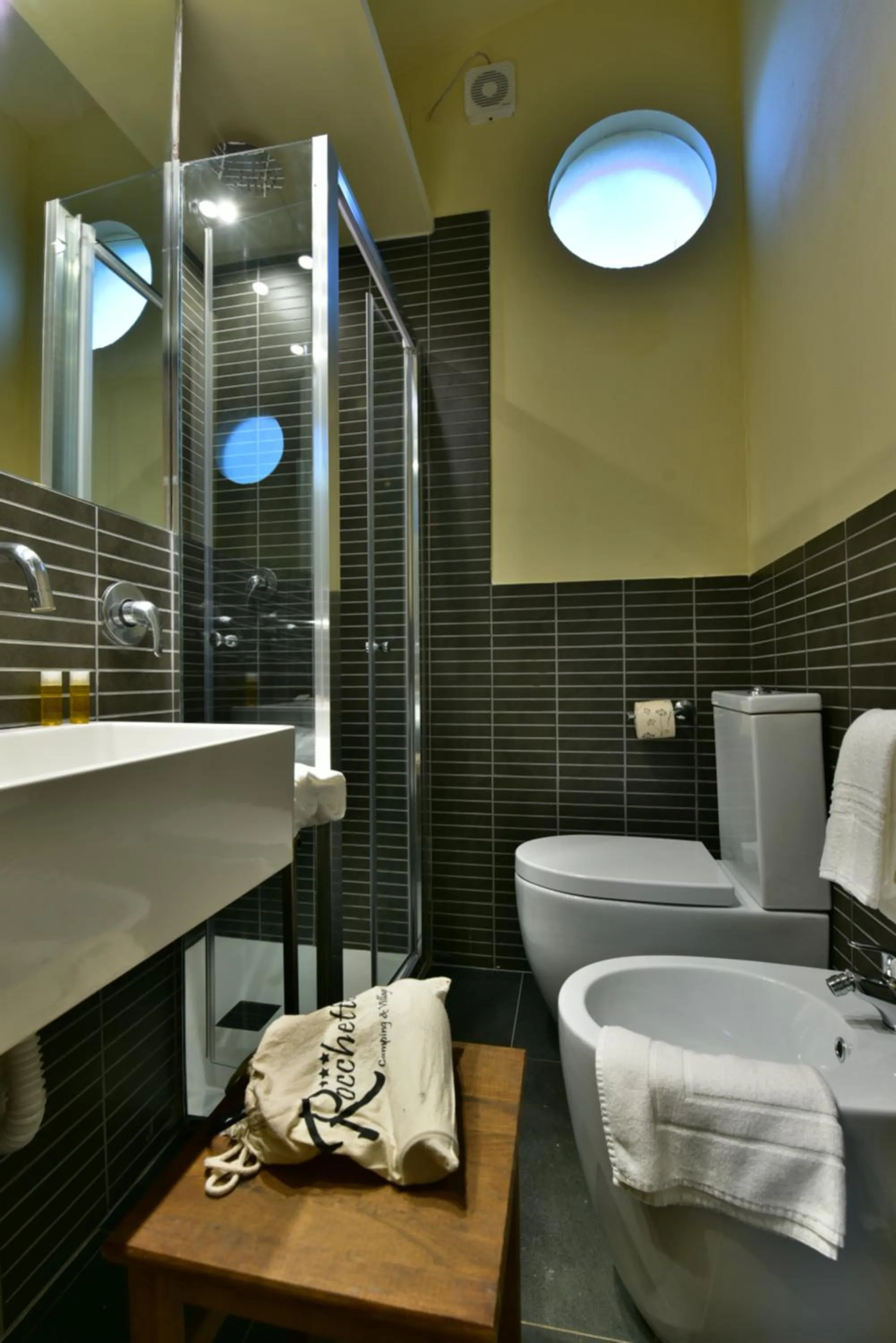 Bathroom in Camping Village Rocchette