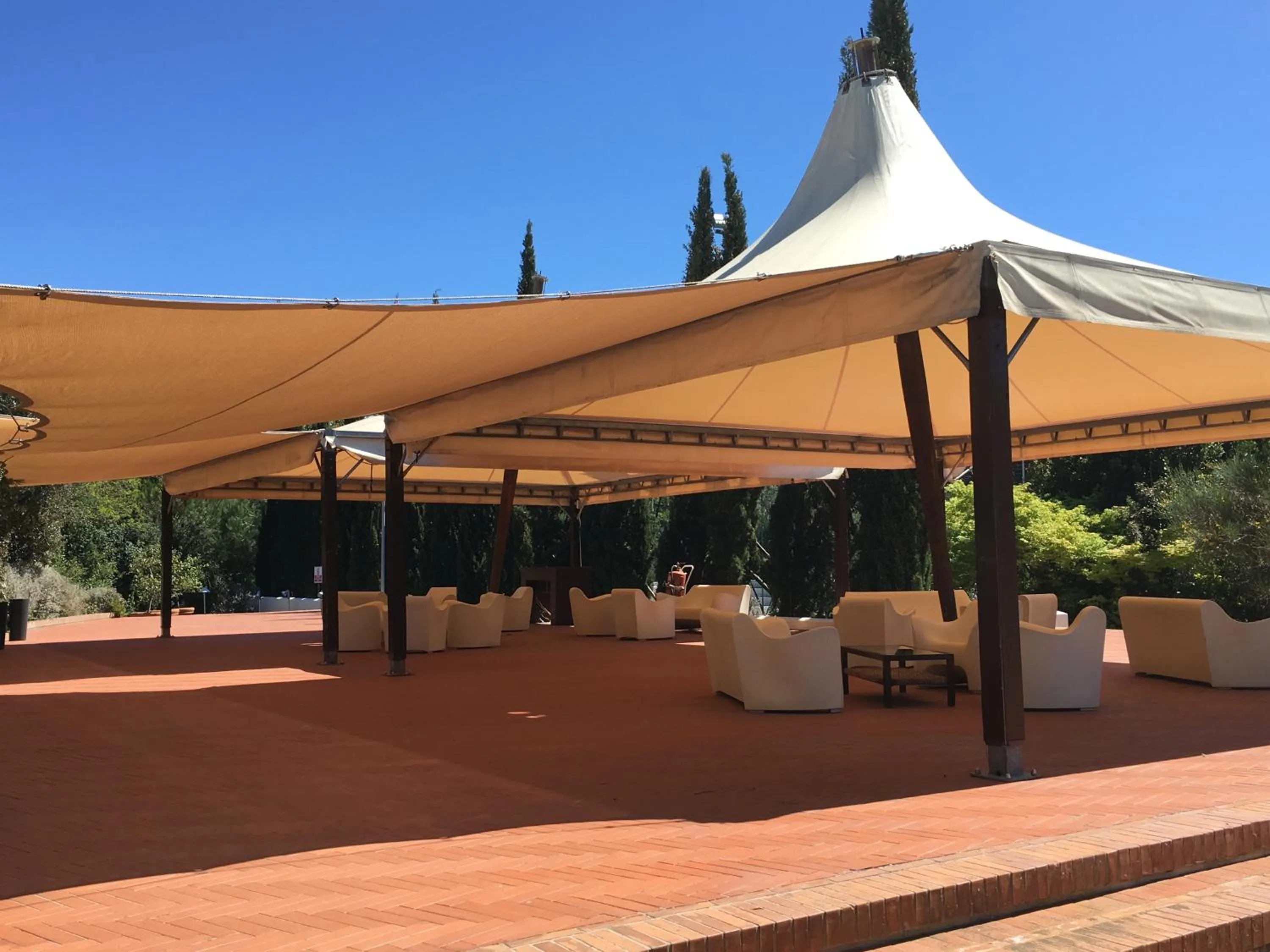 Patio in Camping Village Rocchette