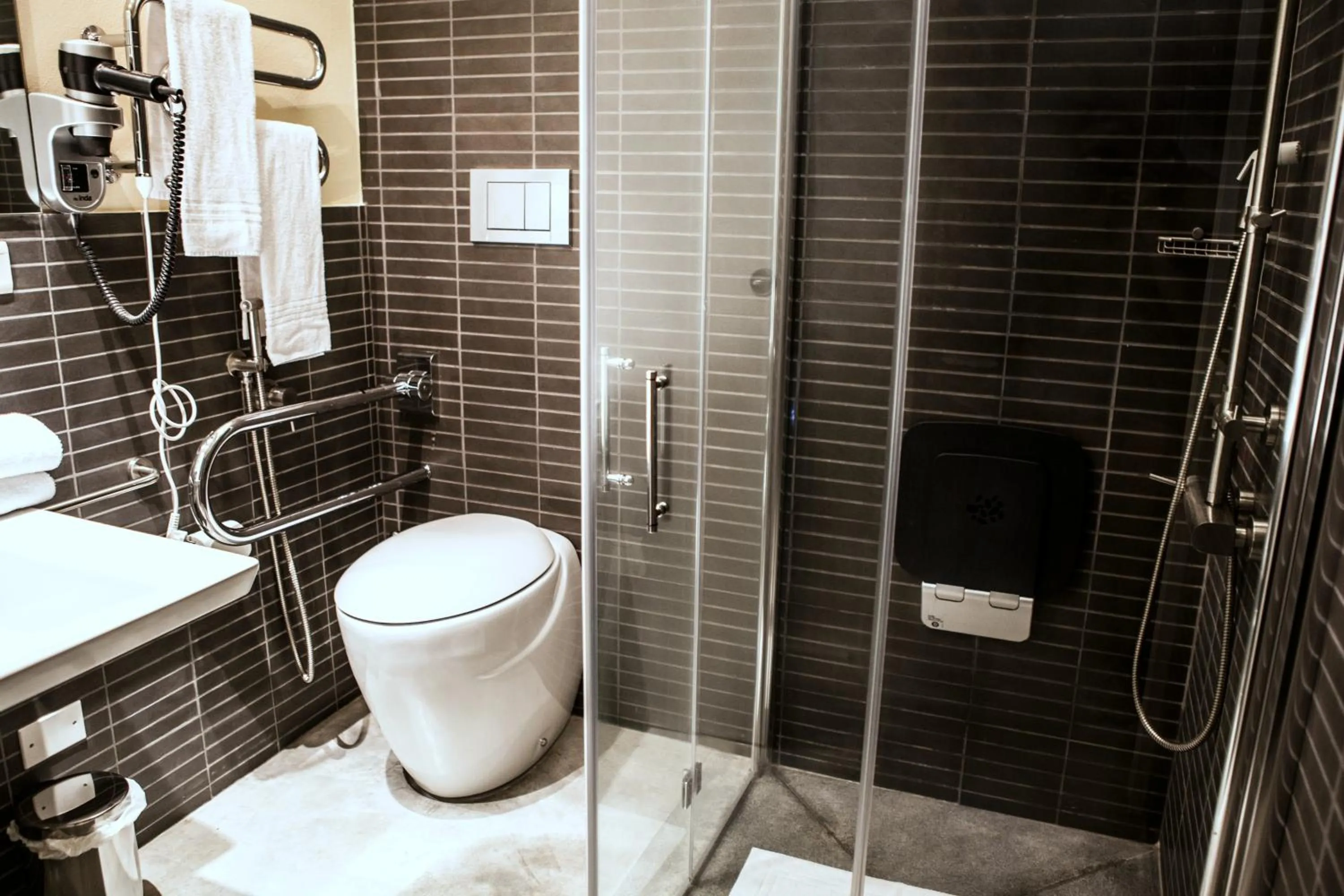 Toilet in Camping Village Rocchette