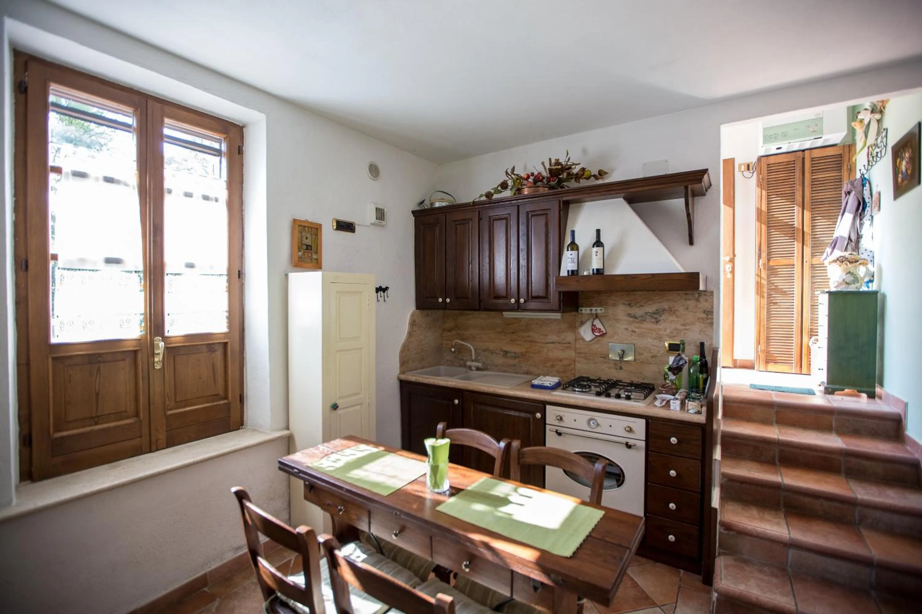 Kitchen or kitchenette in Antica Fonte Residenza di Siena